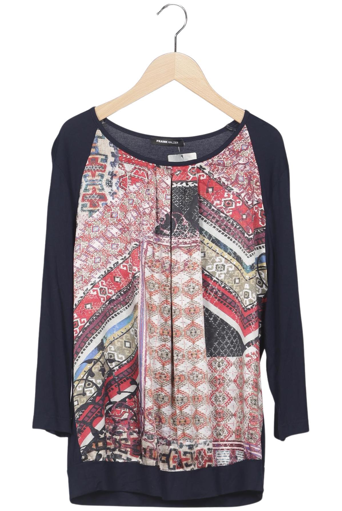 

Frank Walder Damen Langarmshirt, marineblau, Gr. 42
