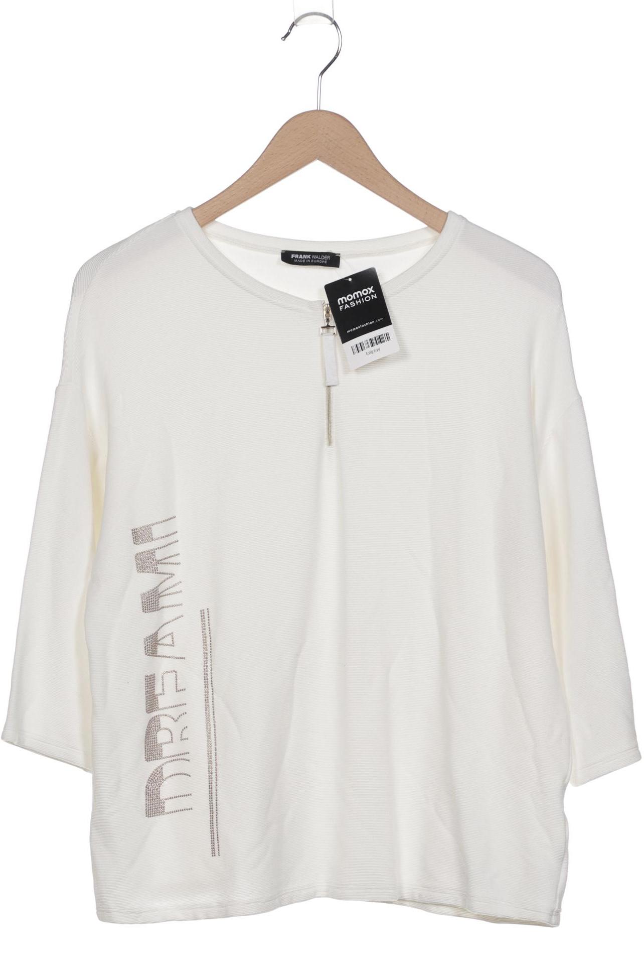 

Frank Walder Damen Langarmshirt, weiß, Gr. 44