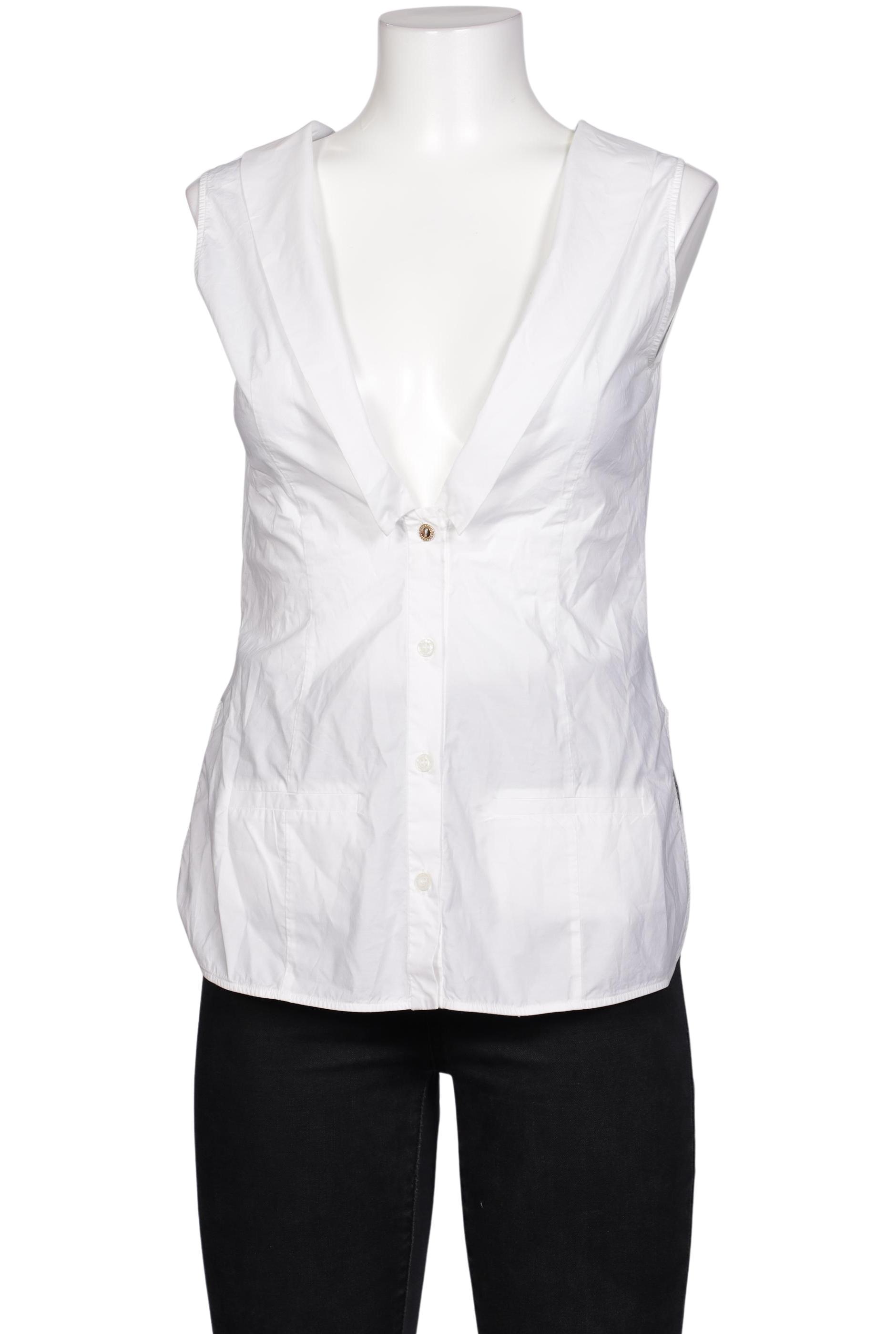 

frankie morello Damen Bluse, weiß, Gr. 44