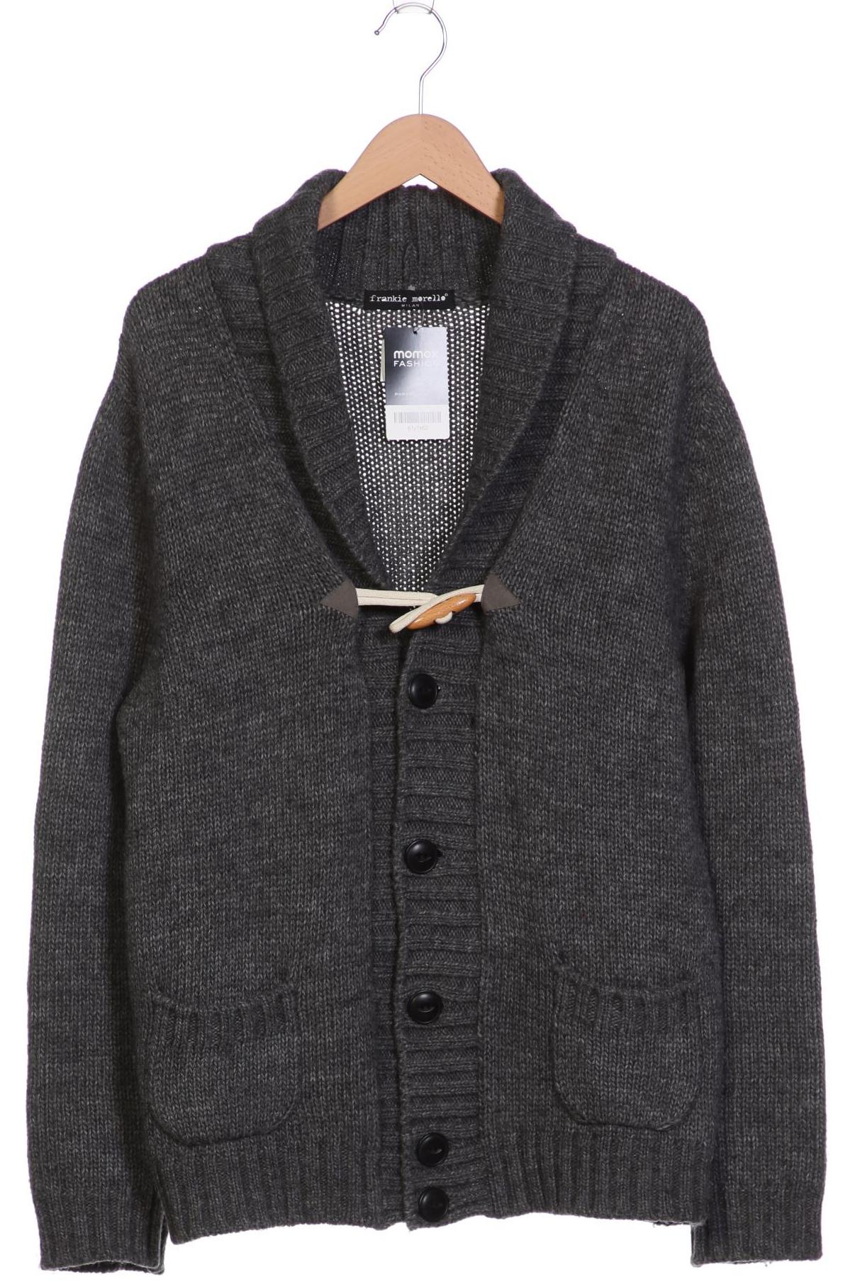 

frankie morello Herren Strickjacke, grau