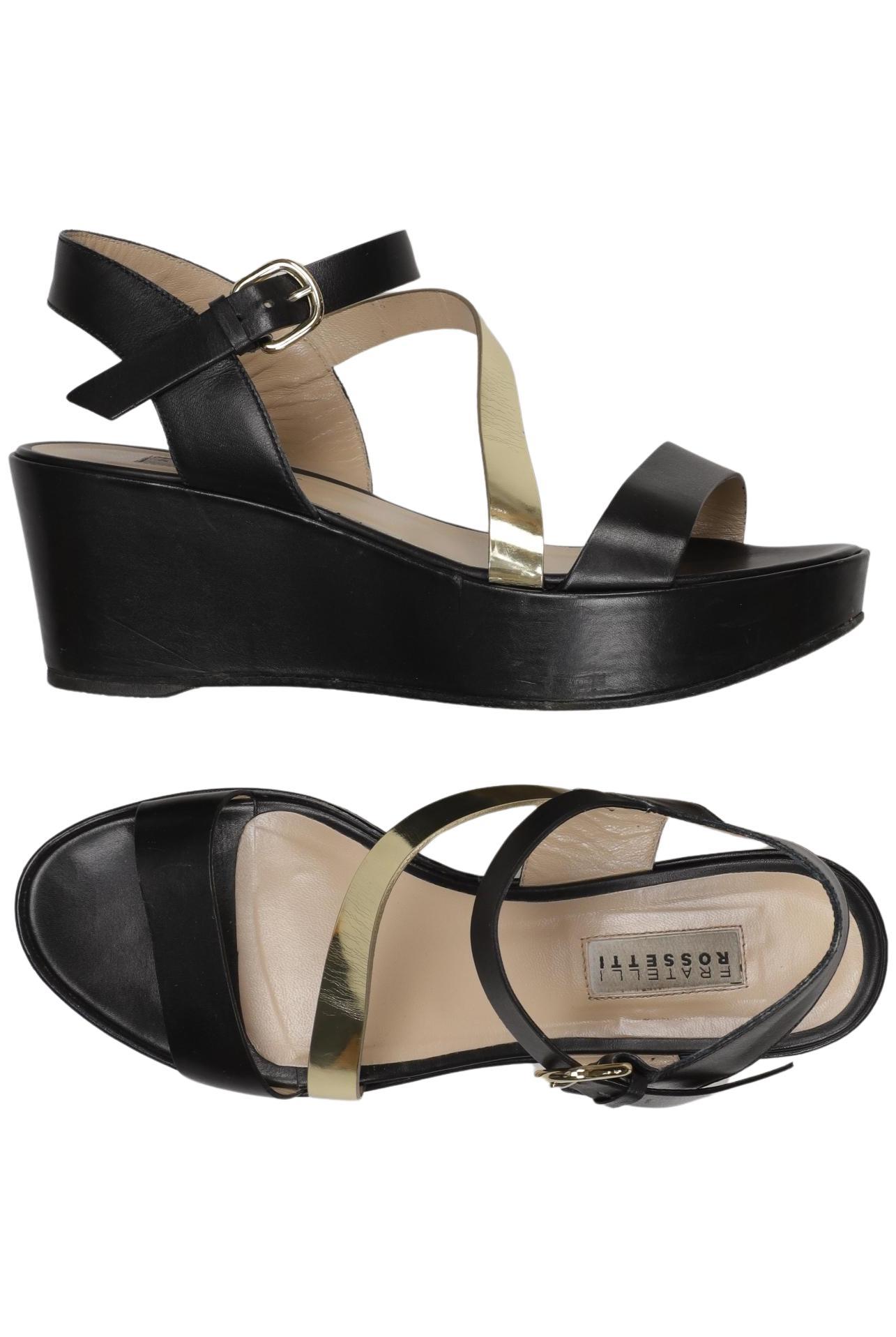 

Fratelli Rossetti Damen Sandale, schwarz, Gr. 37.5