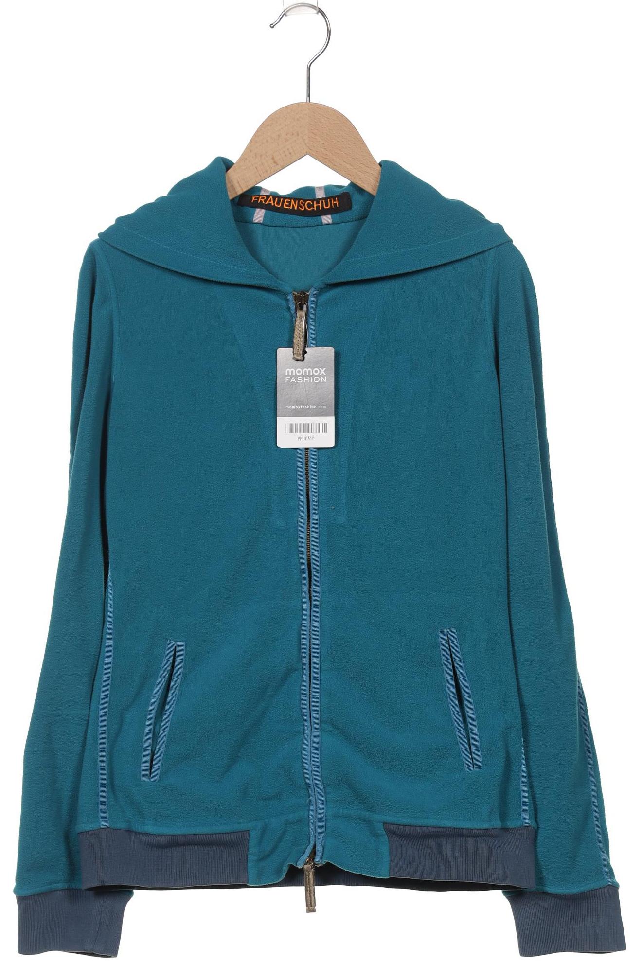 

Frauenschuh Damen Kapuzenpullover, türkis, Gr. 38