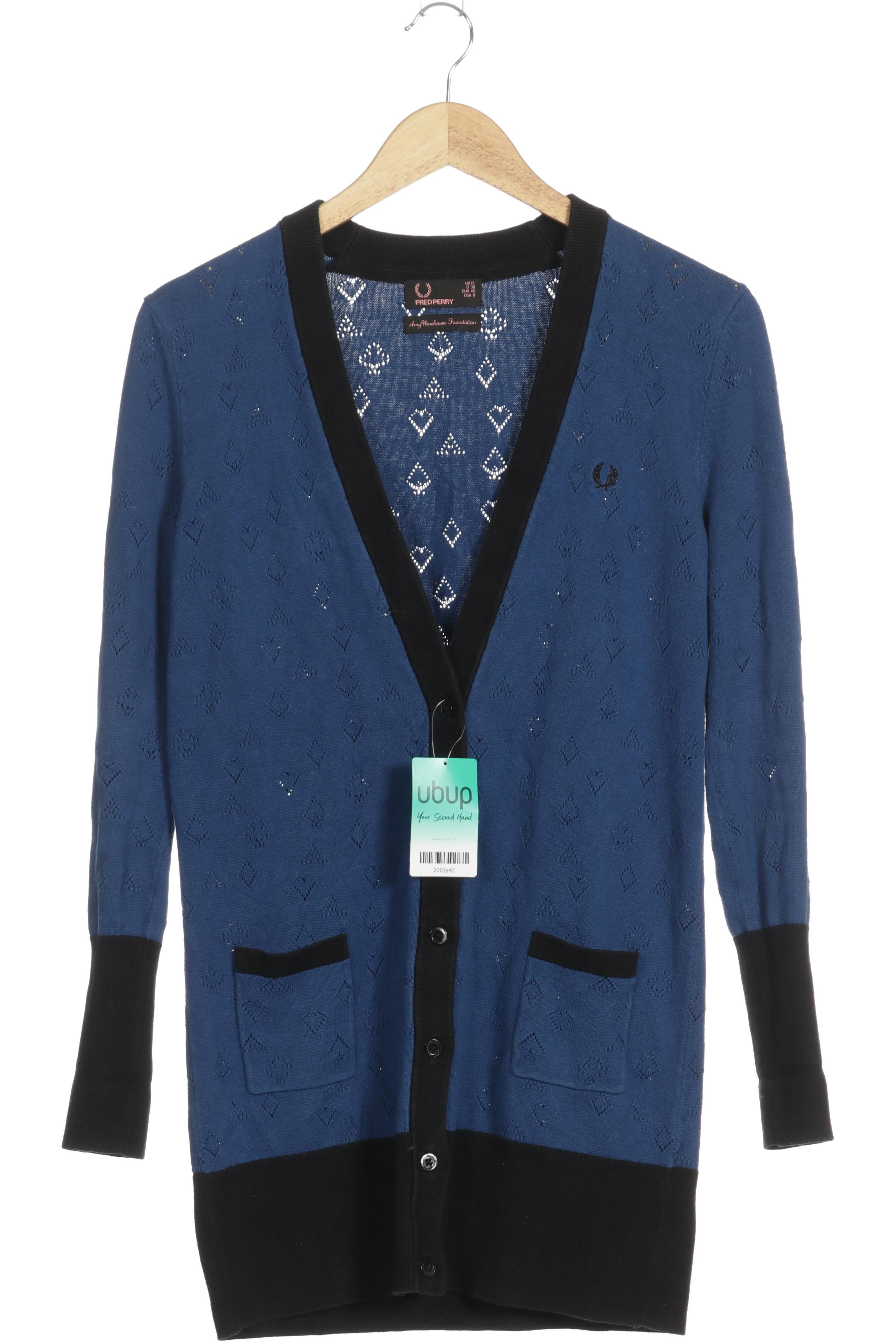 

Fred Perry Damen Strickjacke, blau, Gr. 38