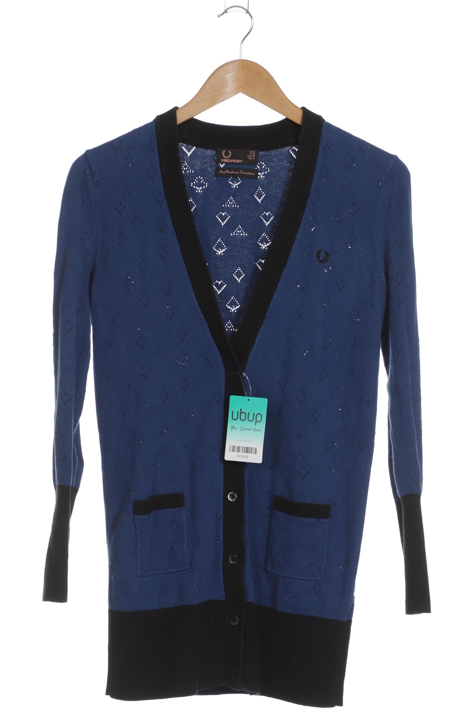

Fred Perry Damen Strickjacke, blau, Gr. 36
