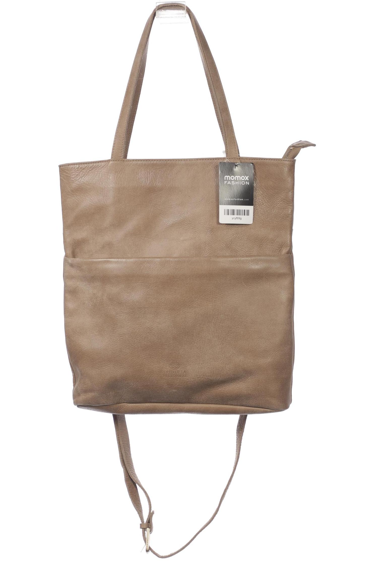 

Fred DE LA Bretoniere Damen Handtasche, beige, Gr.