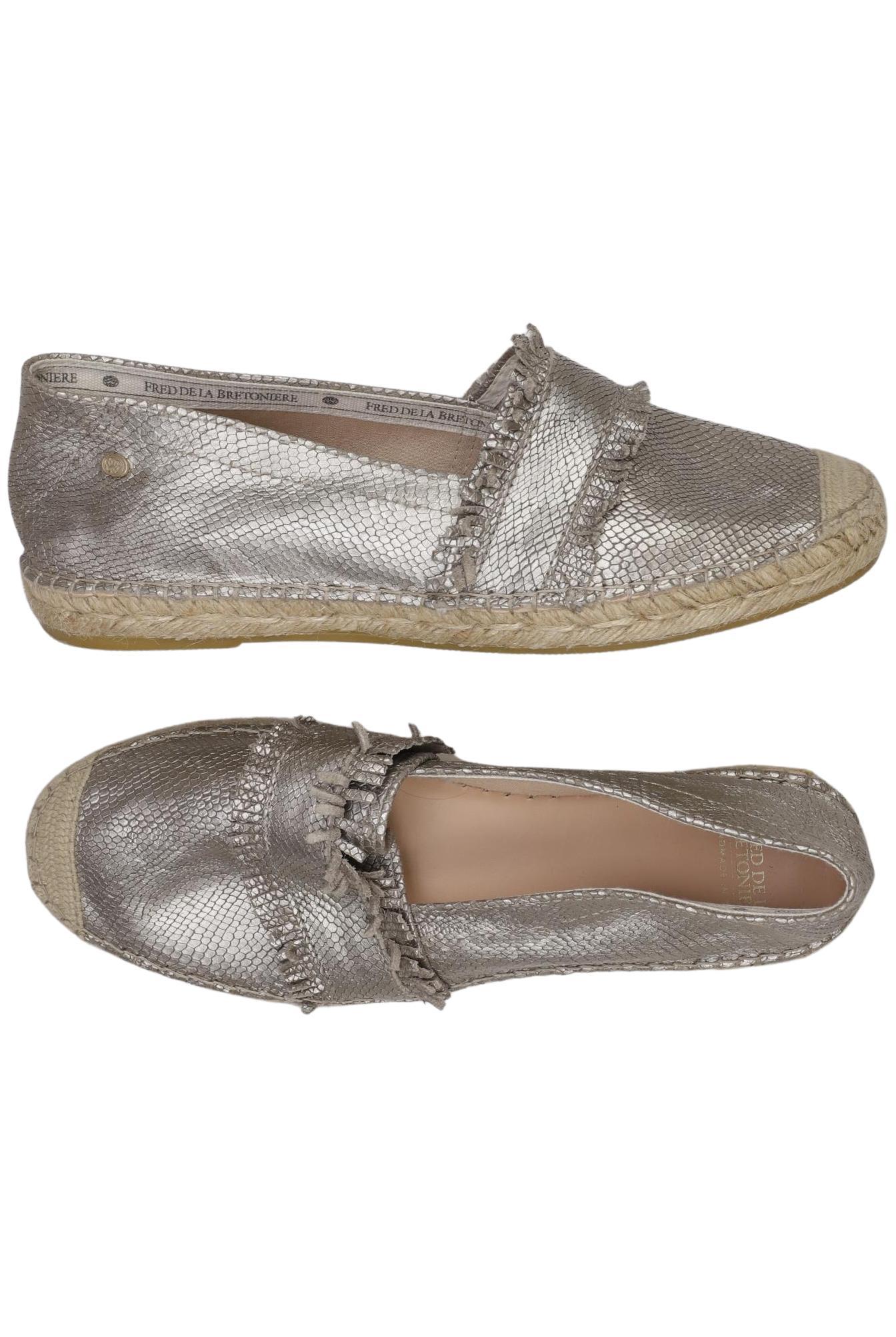 

Fred DE LA Bretoniere Damen Halbschuh, silber, Gr. 40