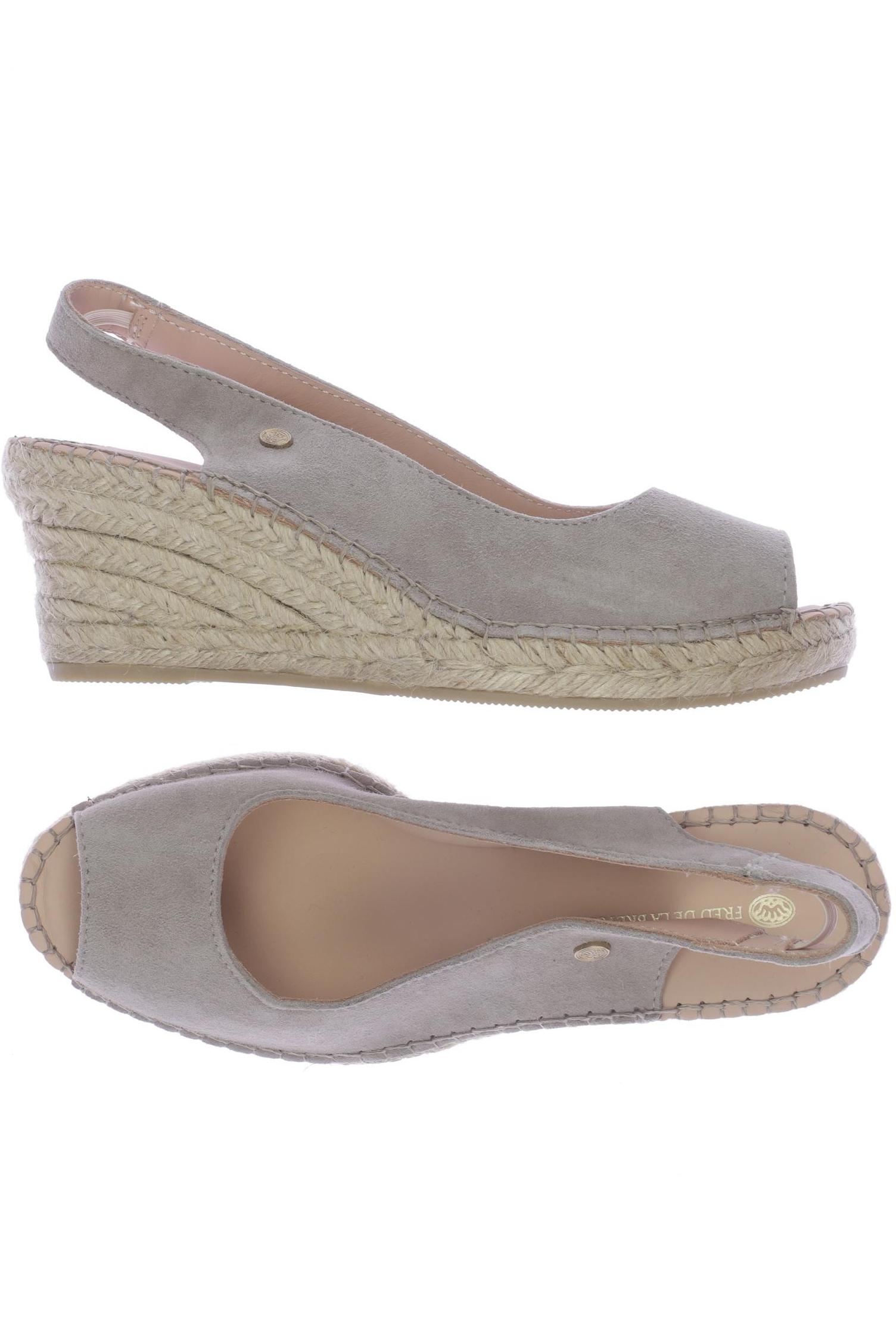 

Fred DE LA Bretoniere Damen Sandale, beige, Gr. 38