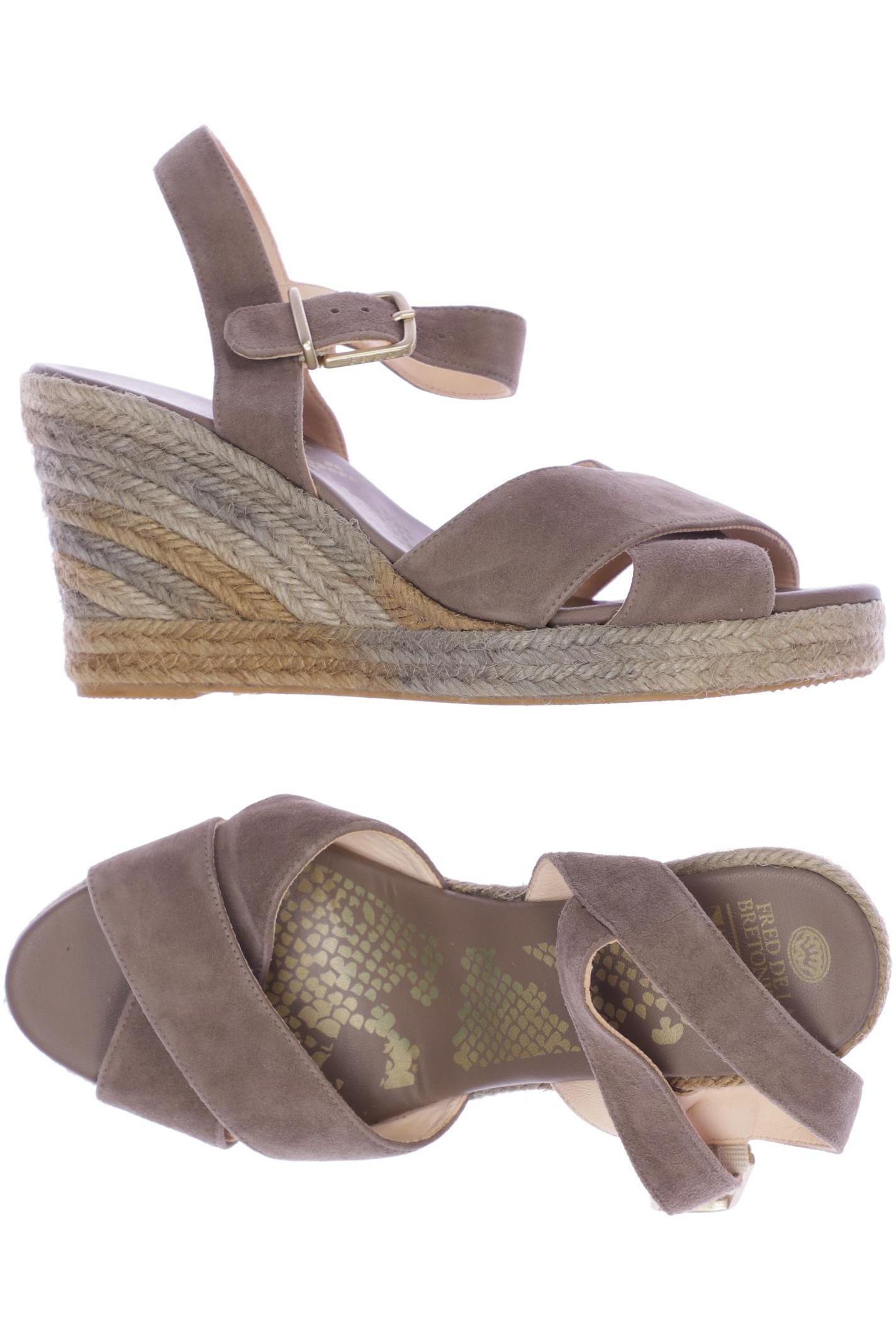 

Fred DE LA Bretoniere Damen Sandale, beige, Gr. 38