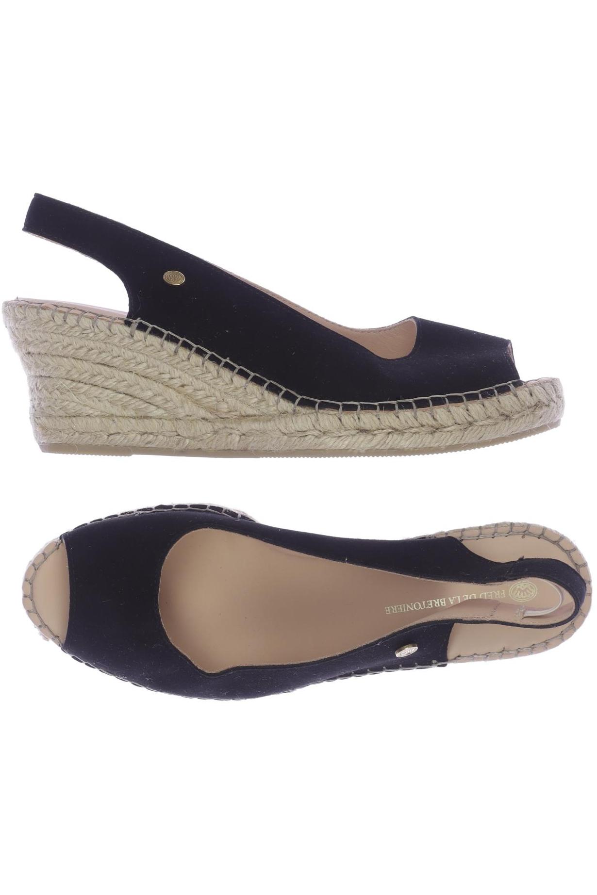 

Fred DE LA Bretoniere Damen Sandale, schwarz, Gr. 40