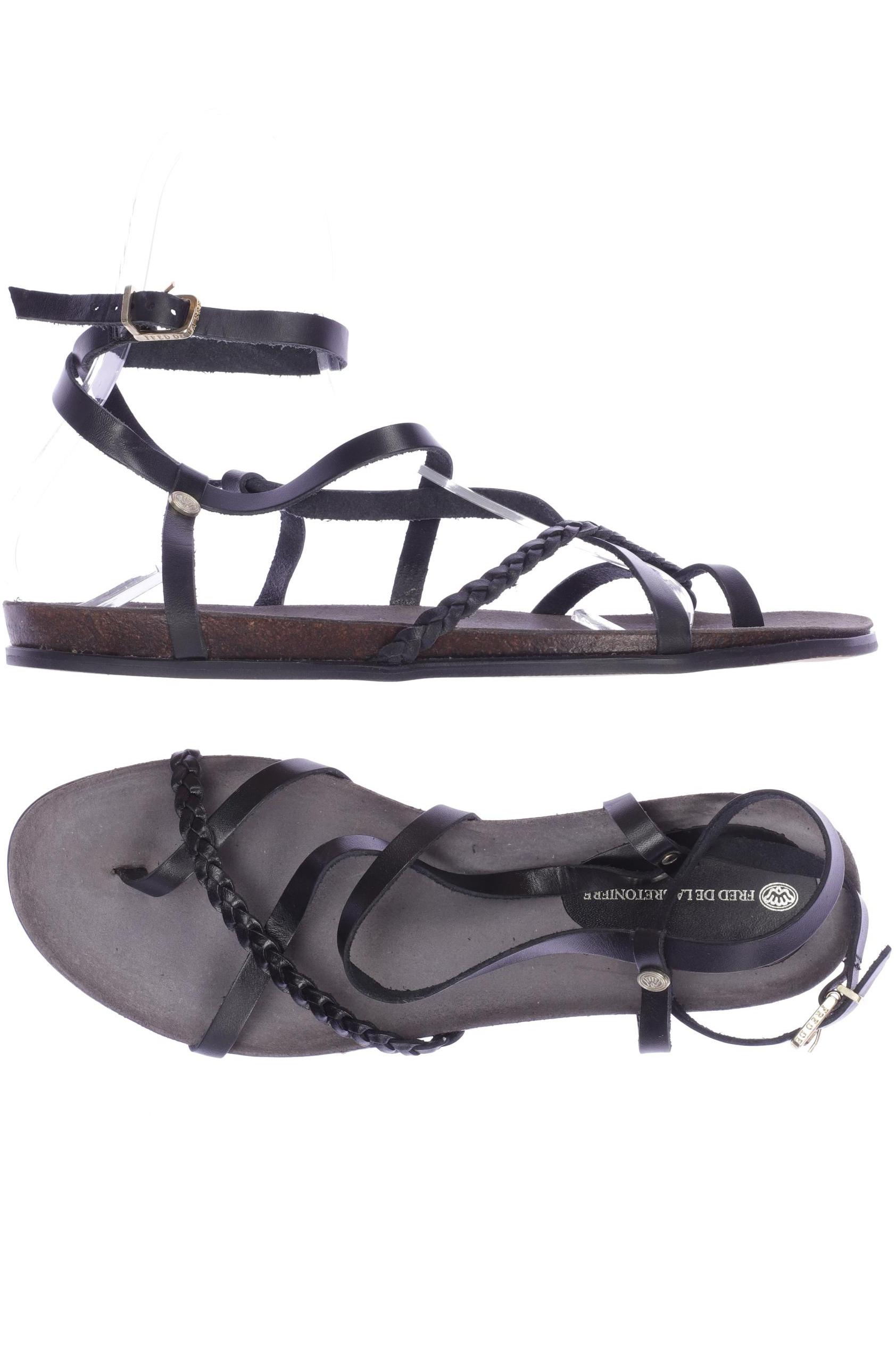 

Fred DE LA Bretoniere Damen Sandale, schwarz, Gr. 41