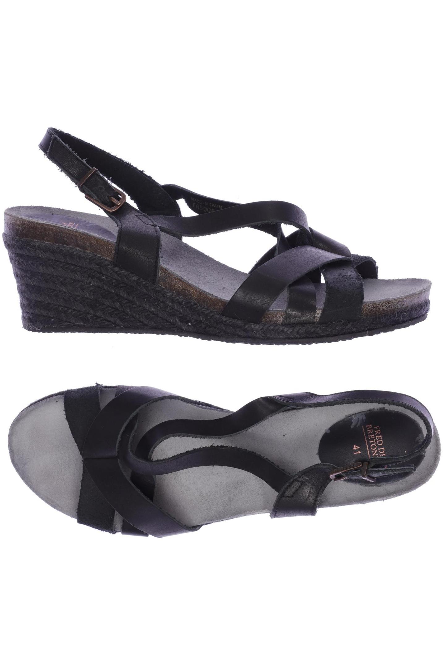 

Fred DE LA Bretoniere Damen Sandale, schwarz, Gr. 41