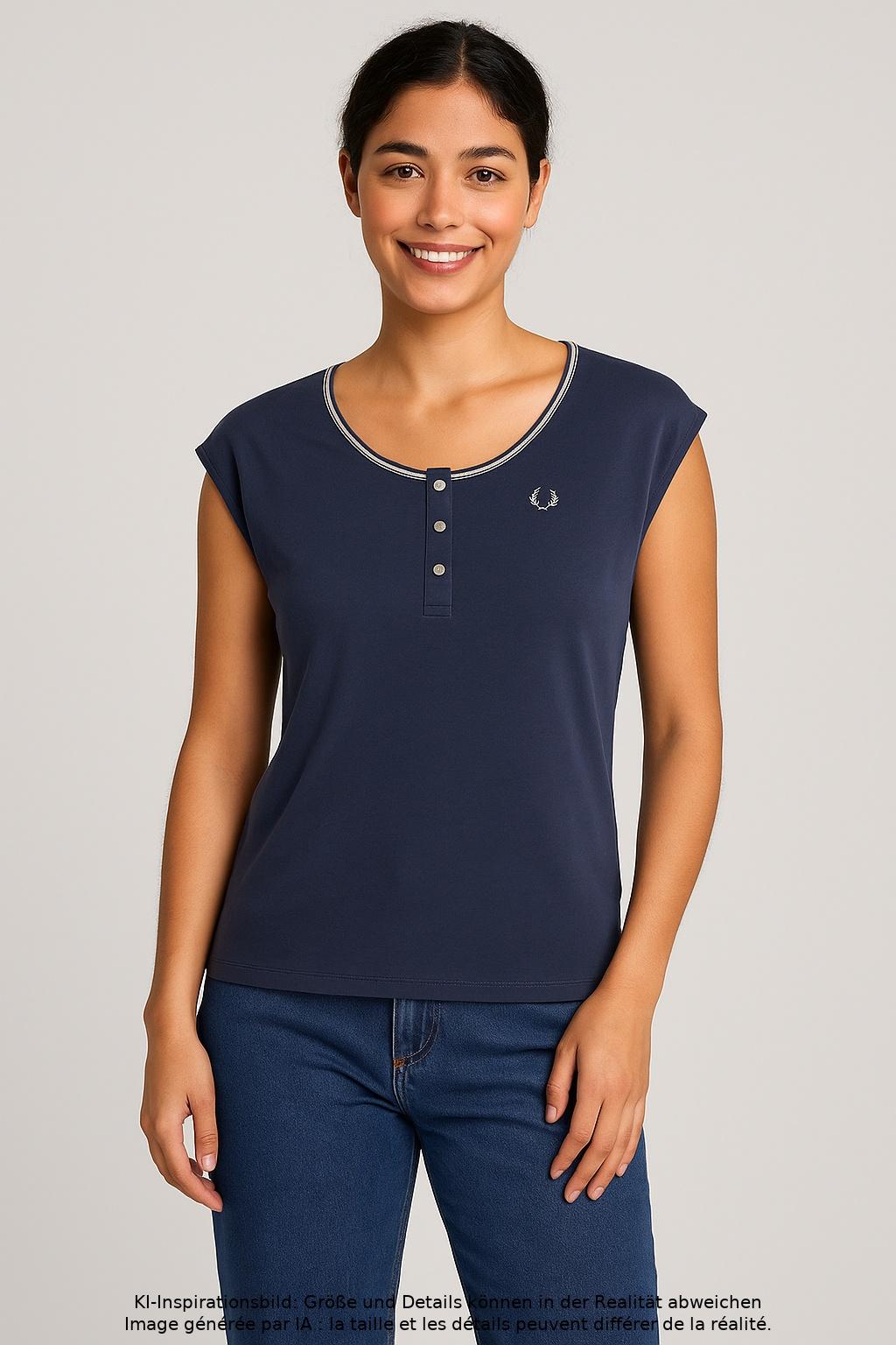 

Fred Perry Damen T-Shirt, marineblau, Gr. 36