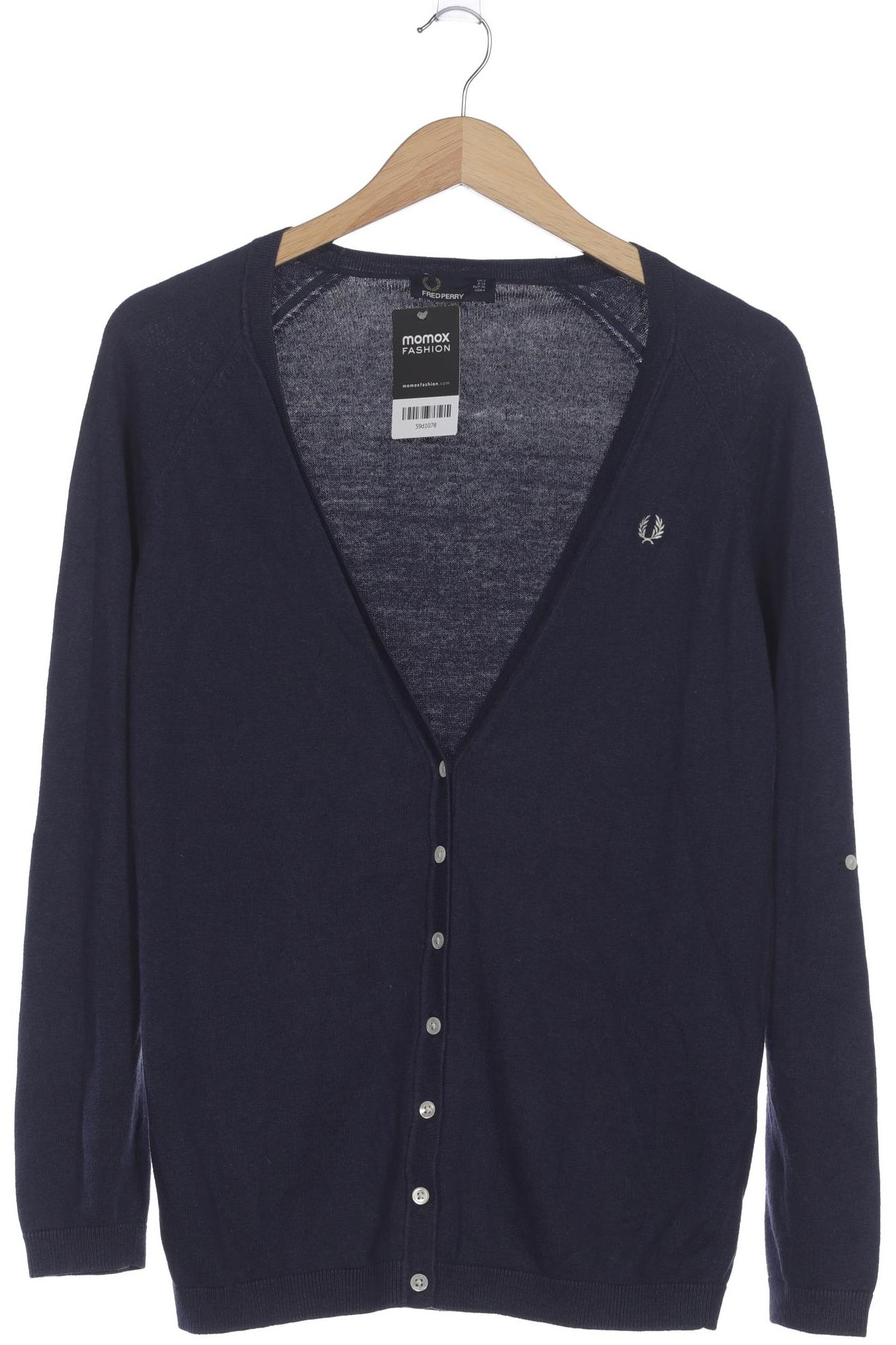 

Fred Perry Damen Strickjacke, blau, Gr. 34