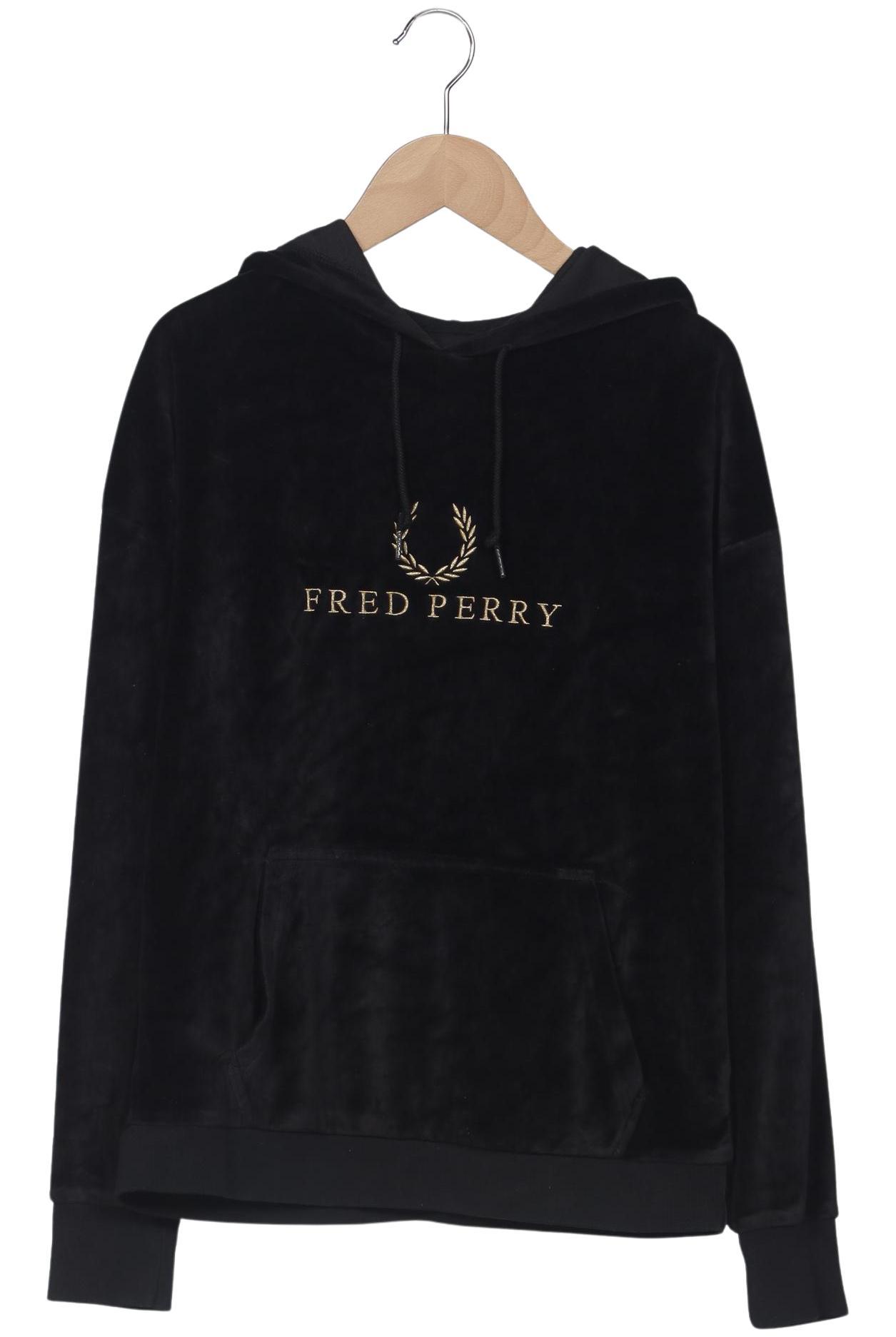 

Fred Perry Damen Kapuzenpullover, schwarz, Gr. 6