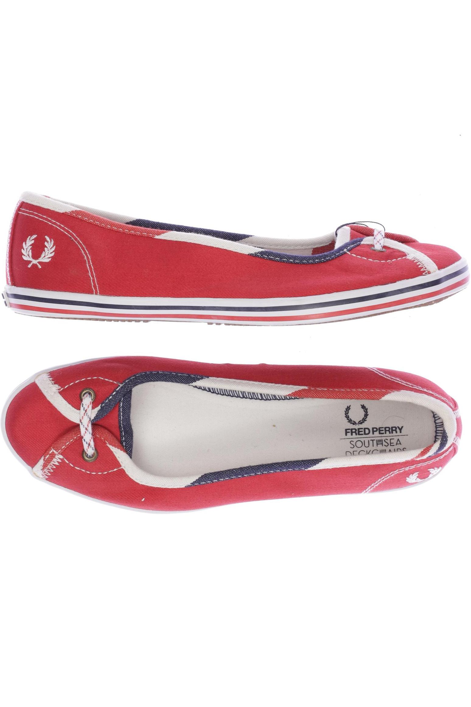 

Fred Perry Damen Ballerinas, rot, Gr. 38