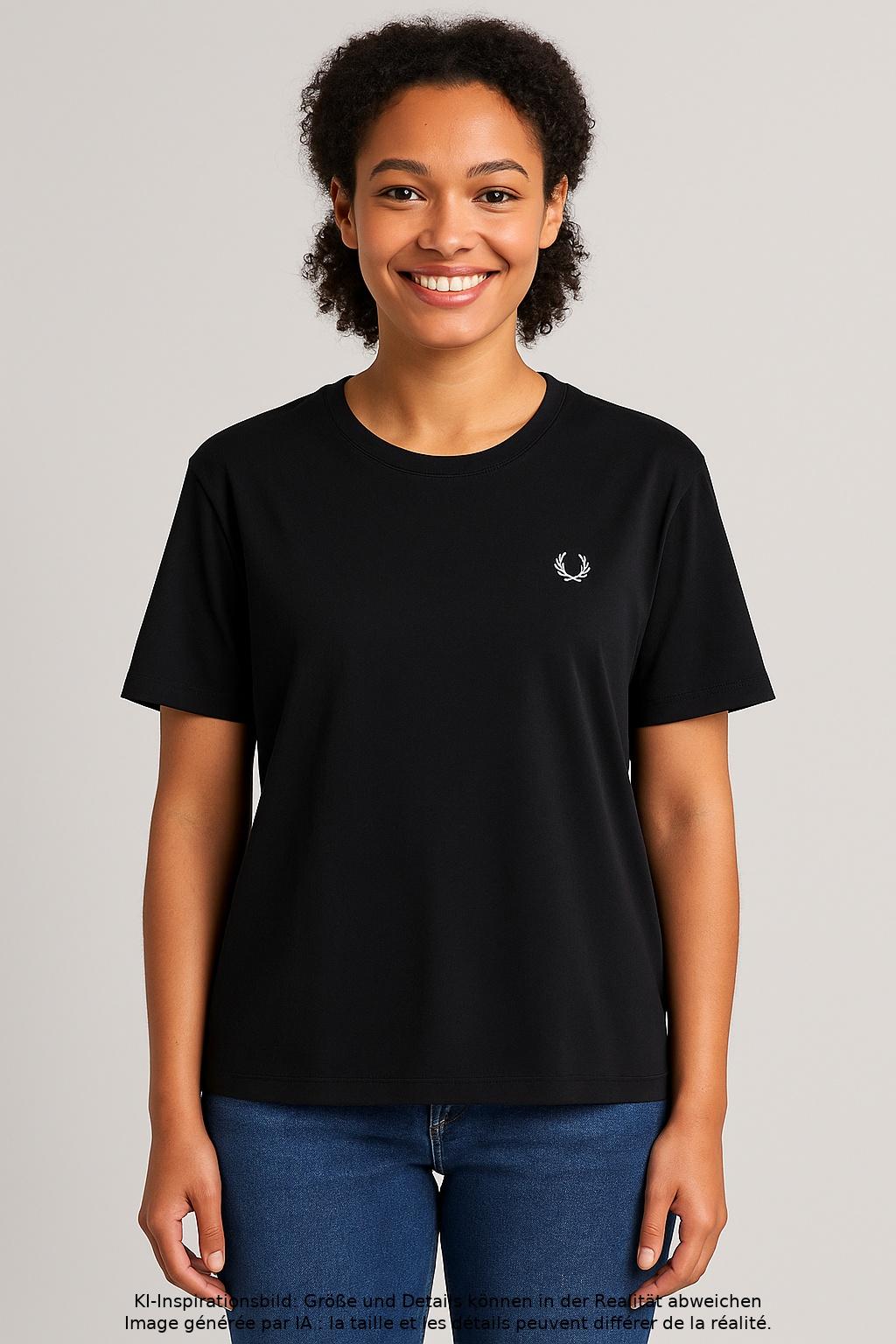 

Fred Perry Damen T-Shirt, marineblau, Gr. 40