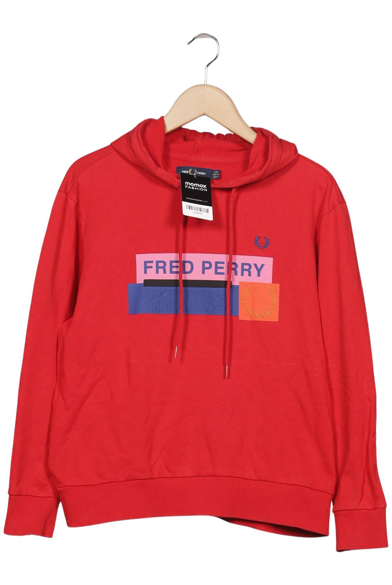 

Fred Perry Damen Kapuzenpullover, rot, Gr. 40