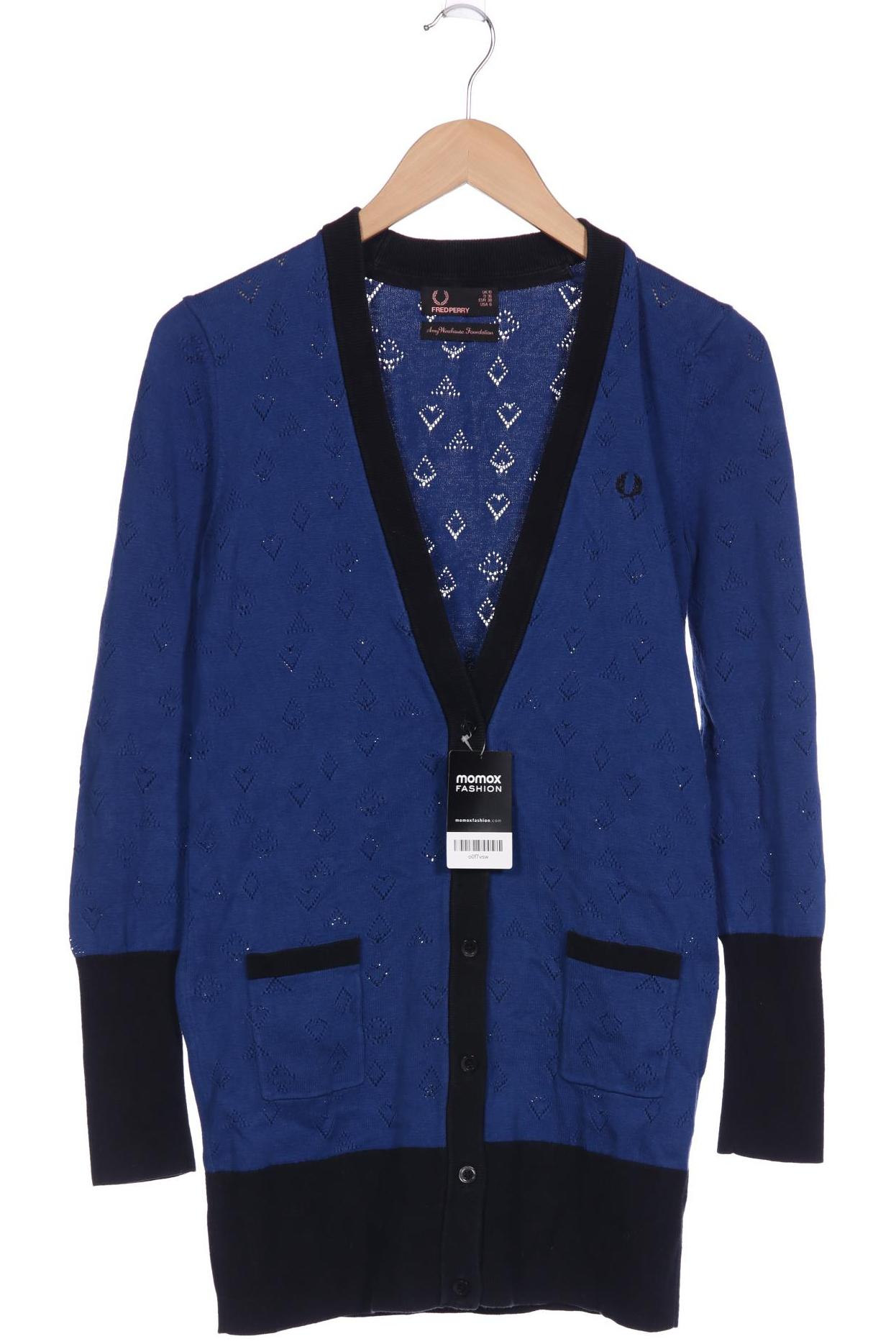 

Fred Perry Damen Strickjacke, blau, Gr. 38