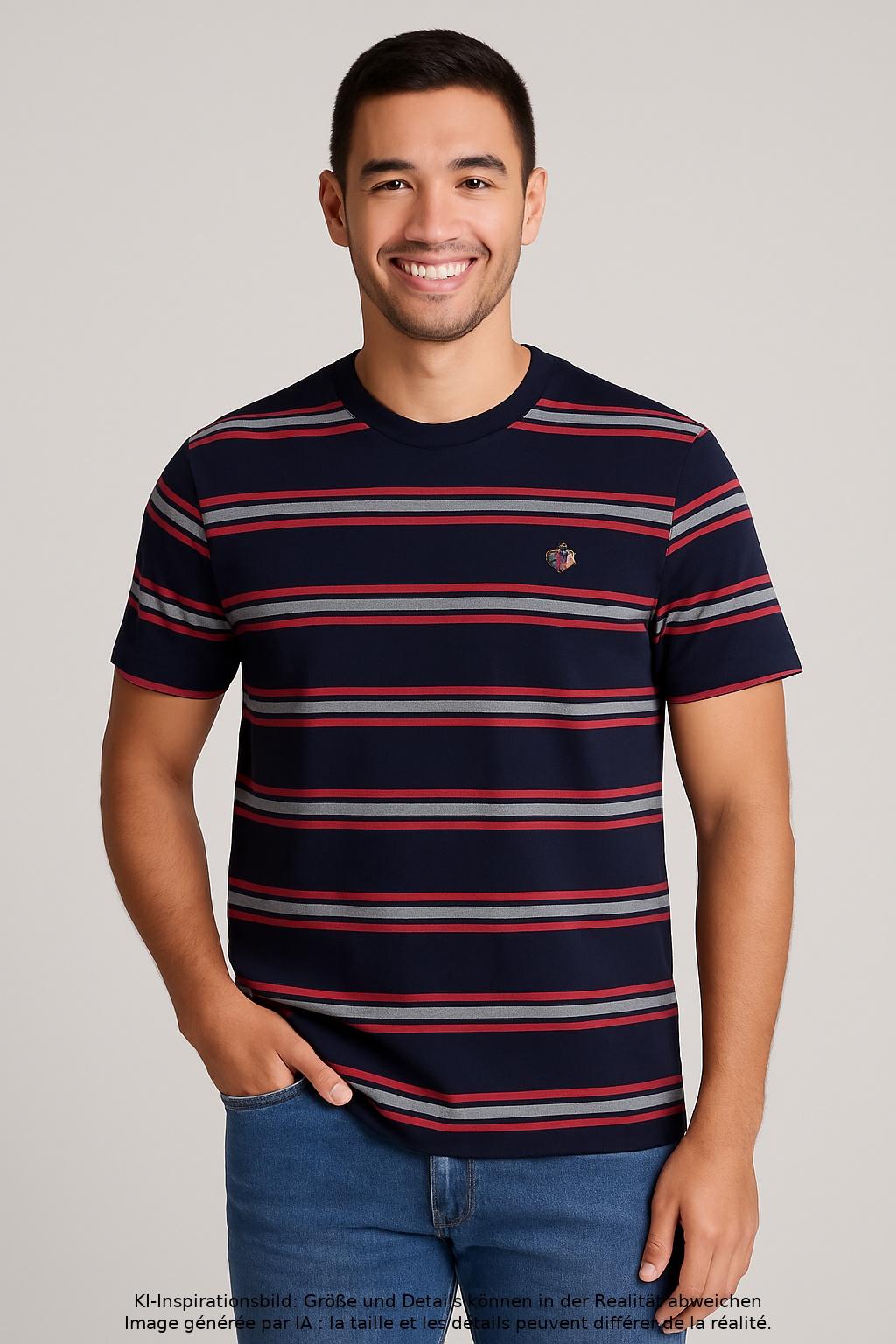 Thumbnail - Fred Perry Herren T-Shirt, mehrfarbig, Gr. 48