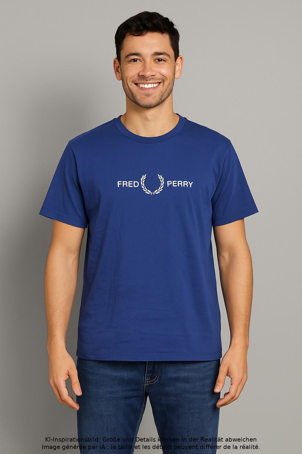 

Fred Perry Herren T-Shirt, blau, Gr. 52