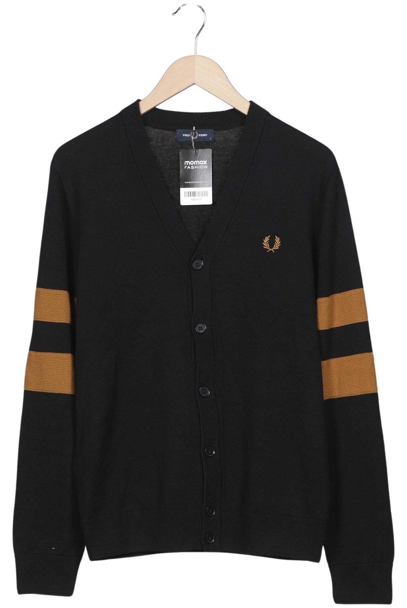 Thumbnail - Fred Perry Herren Strickjacke, schwarz, Gr. 48