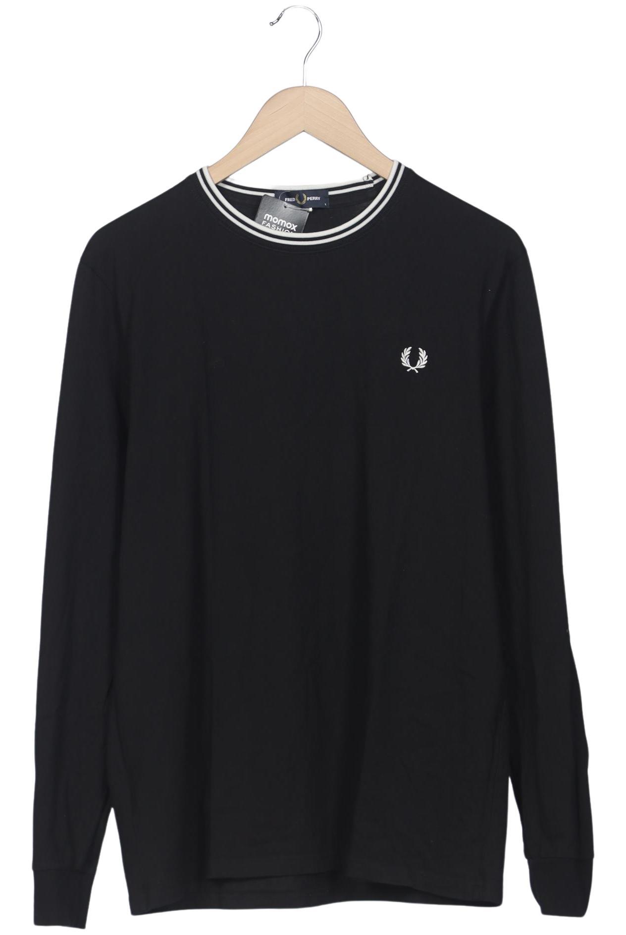 Thumbnail - Fred Perry Herren Langarmshirt, schwarz, Gr. 52