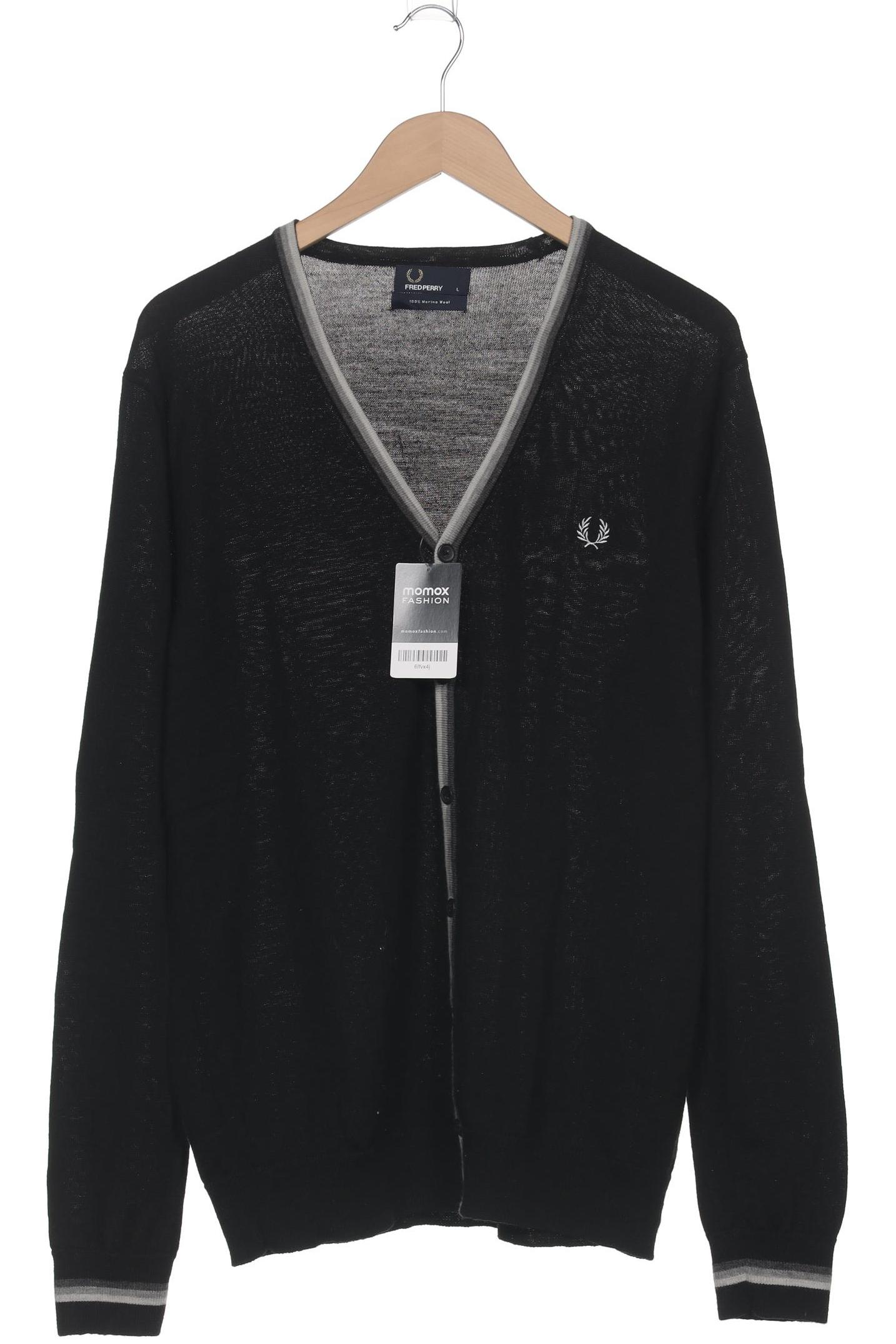

Fred Perry Herren Strickjacke, schwarz, Gr. 52