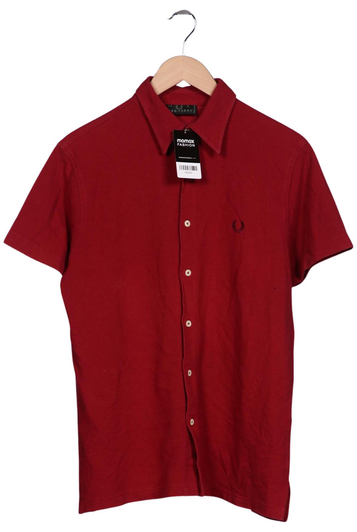 Thumbnail - Fred Perry Herren Hemd, rot, Gr. 52