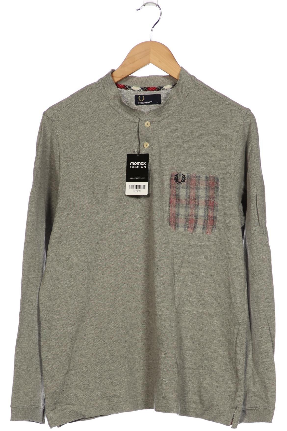 

Fred Perry Herren Langarmshirt, grau, Gr. 52