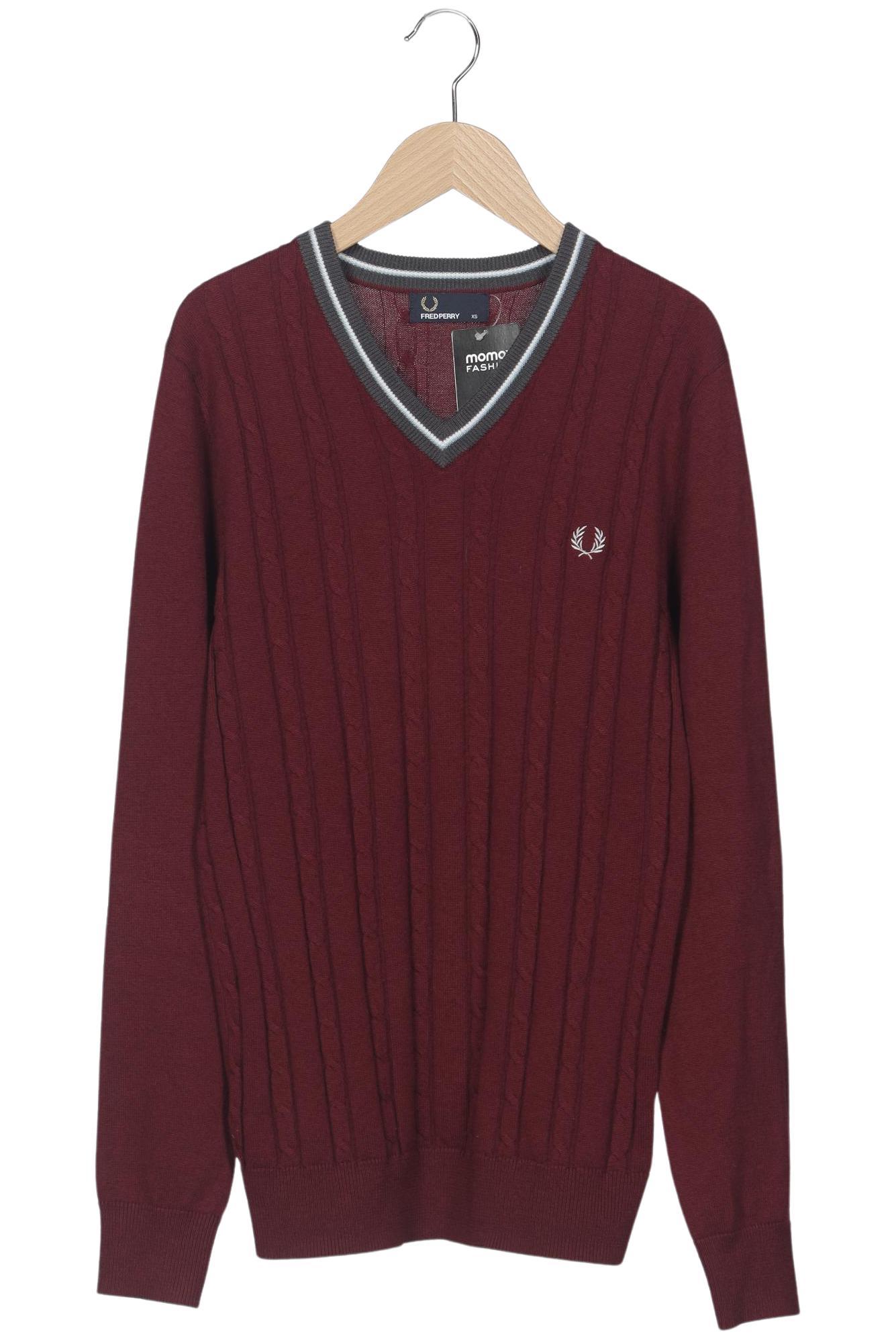 Thumbnail - Fred Perry Herren Pullover, bordeaux, Gr. 44