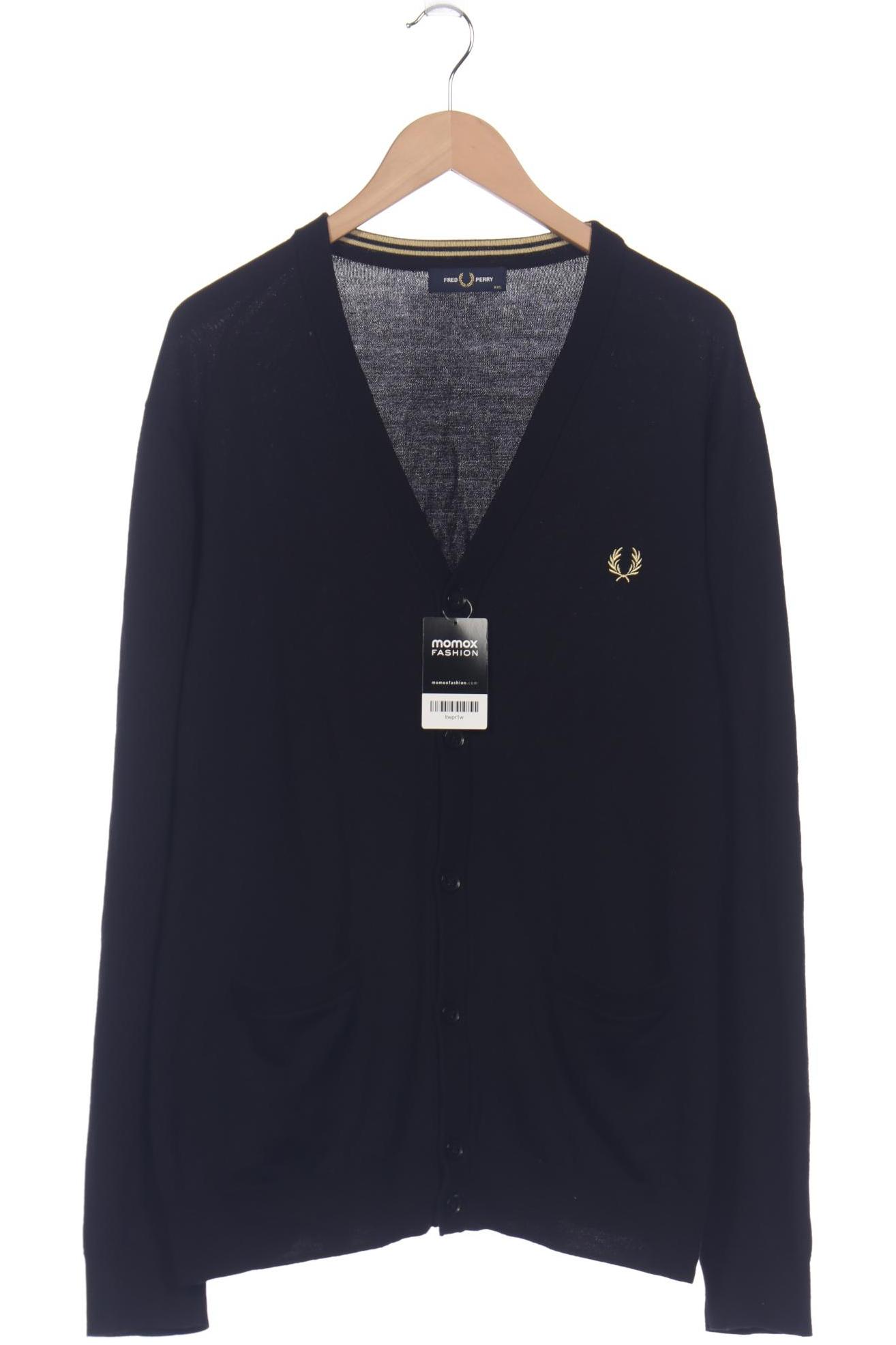 Thumbnail - Fred Perry Herren Strickjacke, schwarz, Gr. 56