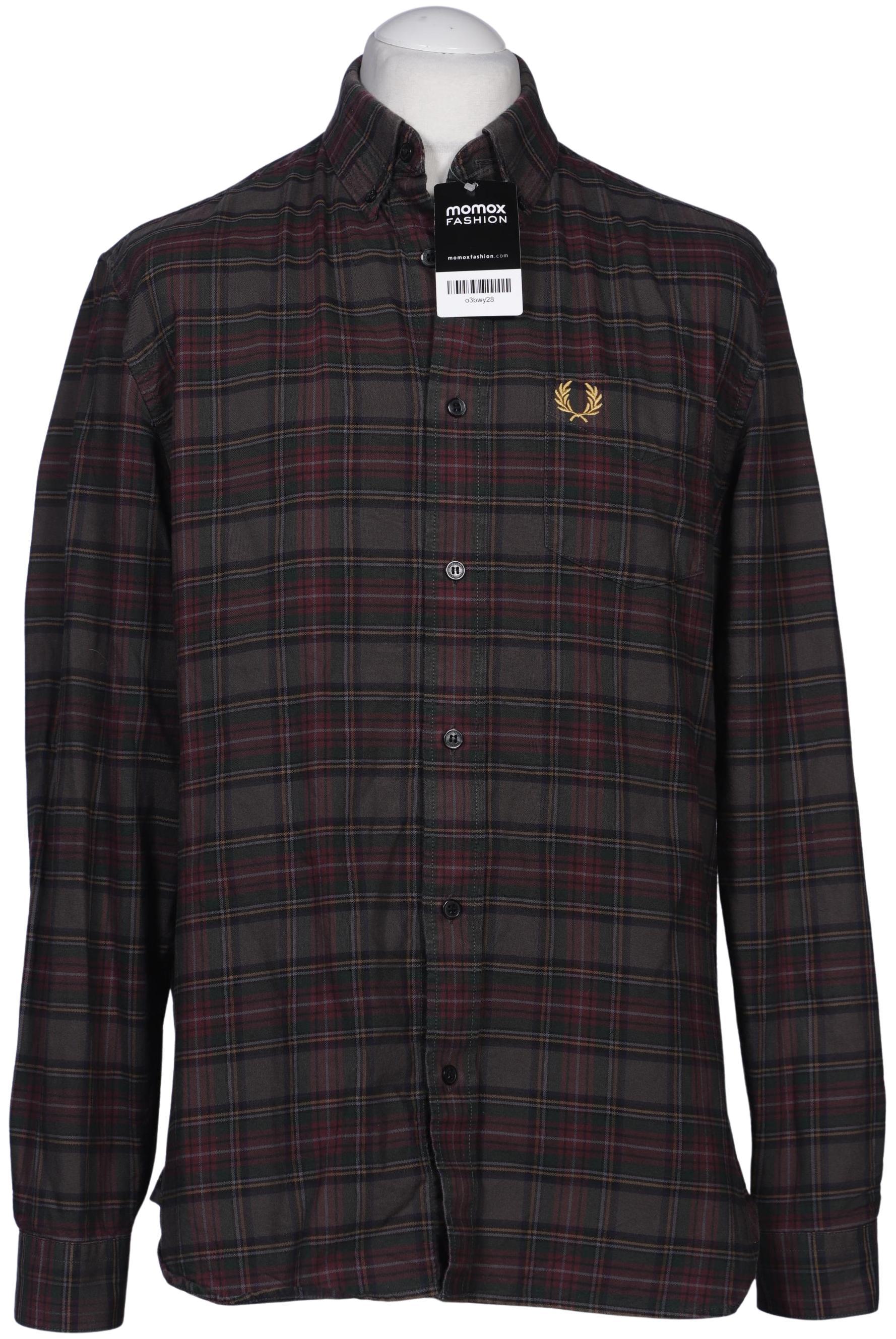 Thumbnail - Fred Perry Herren Hemd, braun, Gr. 48