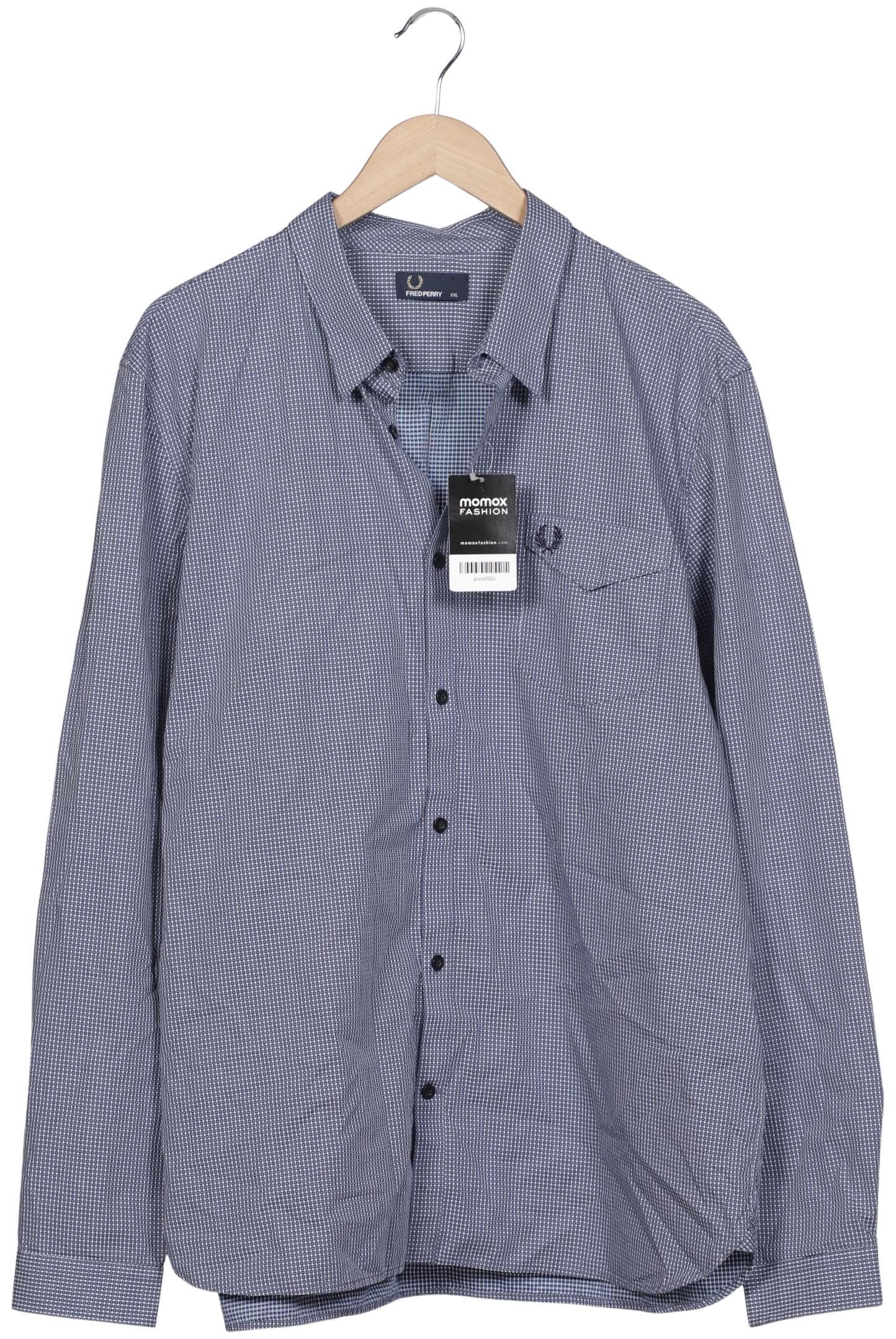 Thumbnail - Fred Perry Herren Hemd, blau, Gr. 56