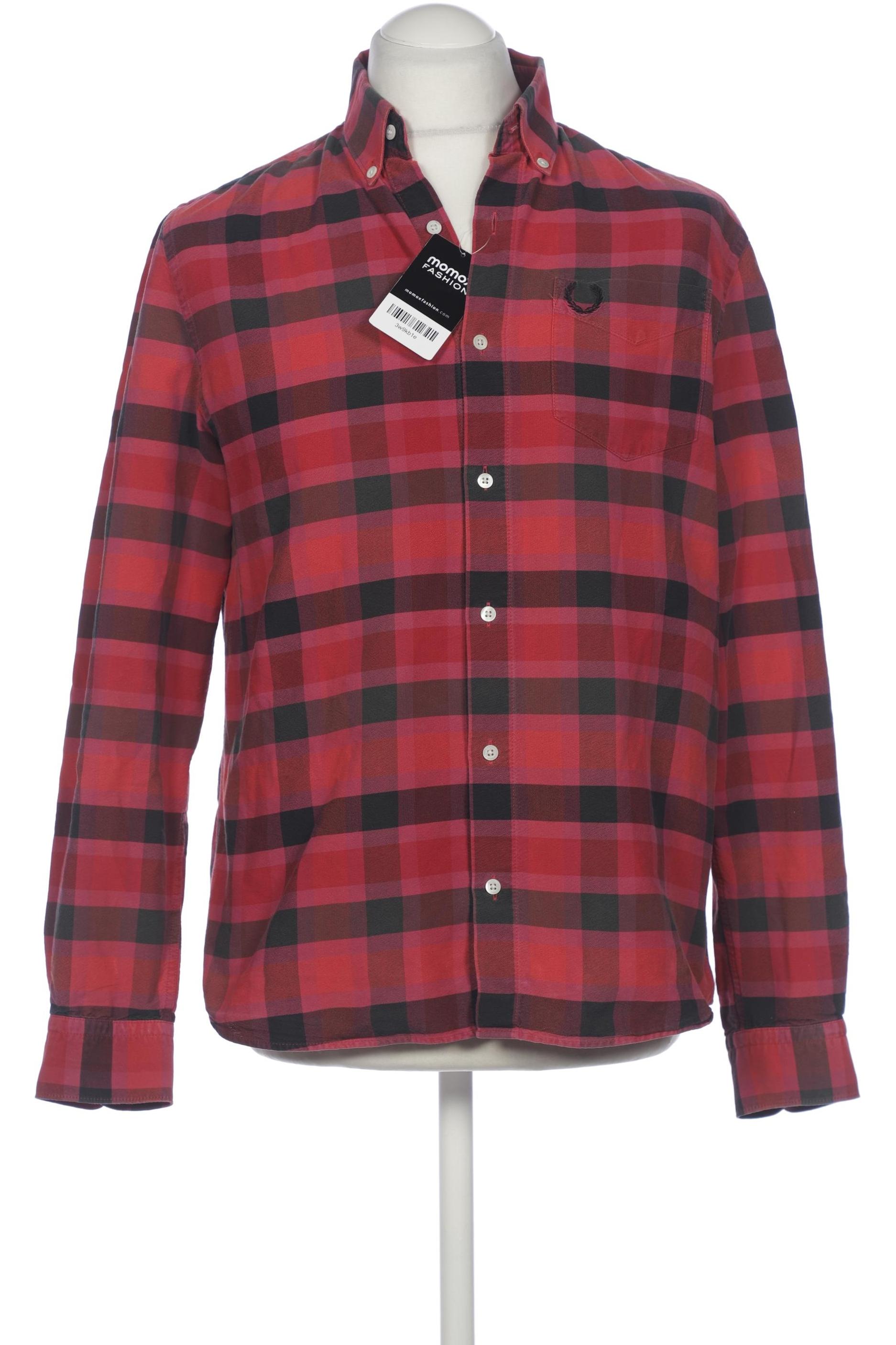 Thumbnail - Fred Perry Herren Hemd, rot, Gr. 52