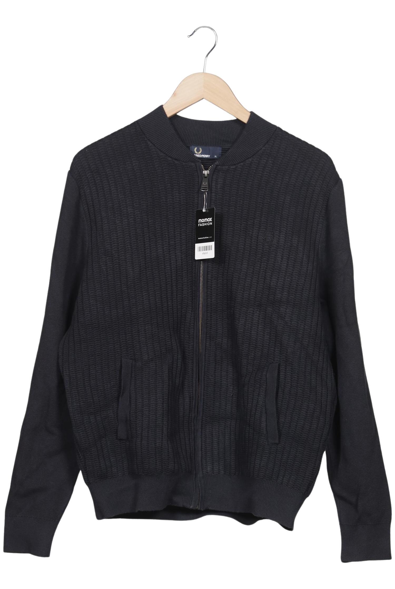 Thumbnail - Fred Perry Herren Strickjacke, marineblau, Gr. 54