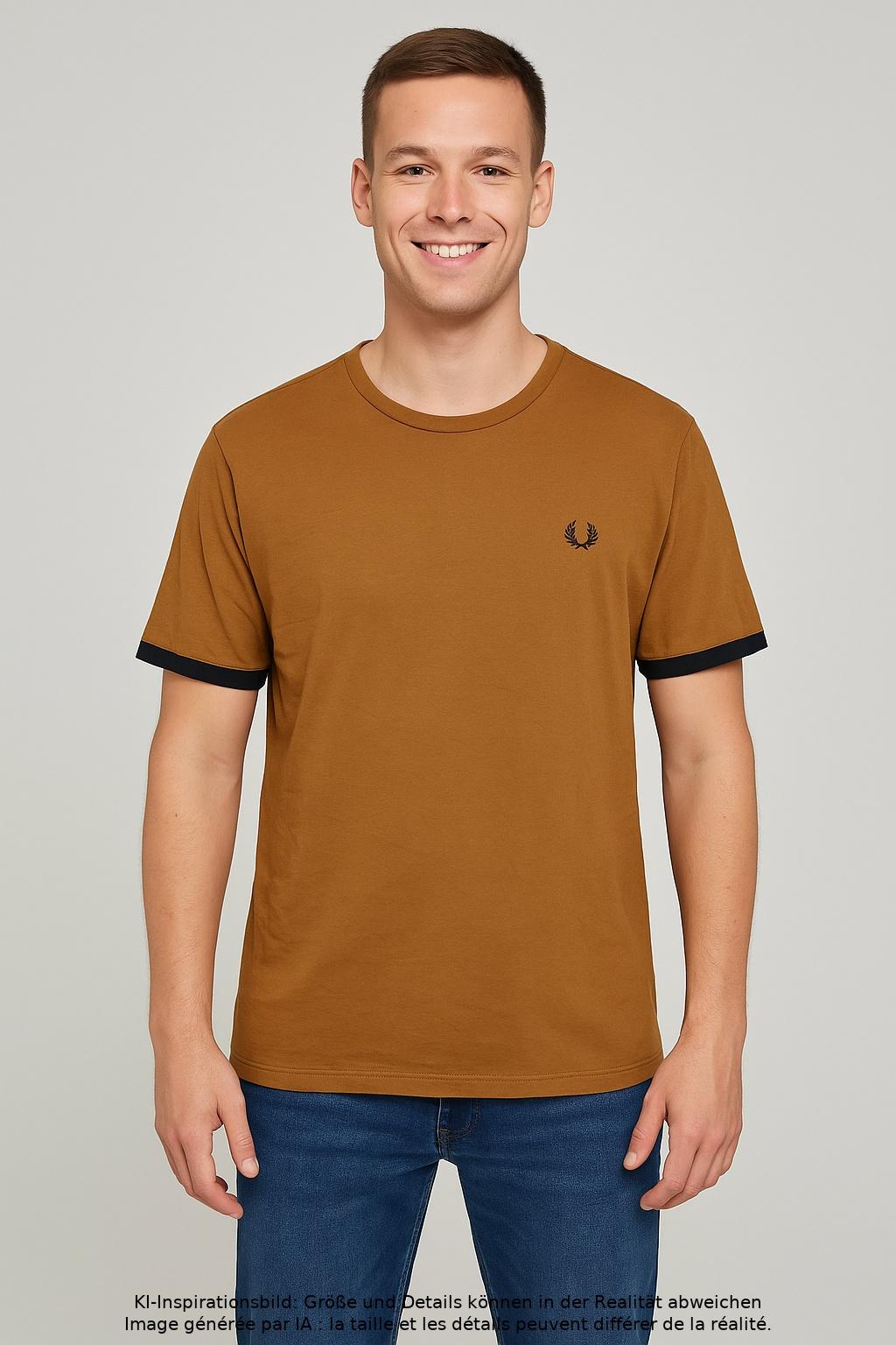 

Fred Perry Herren T-Shirt, braun, Gr. 56