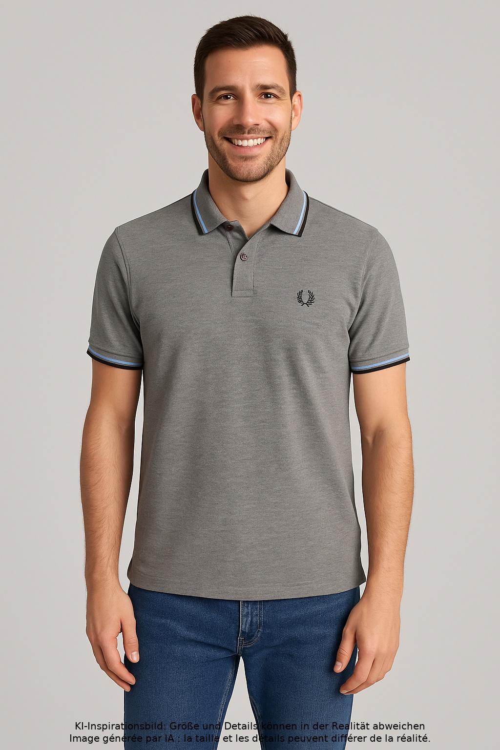 

Fred Perry Herren Poloshirt, grau, Gr. 54