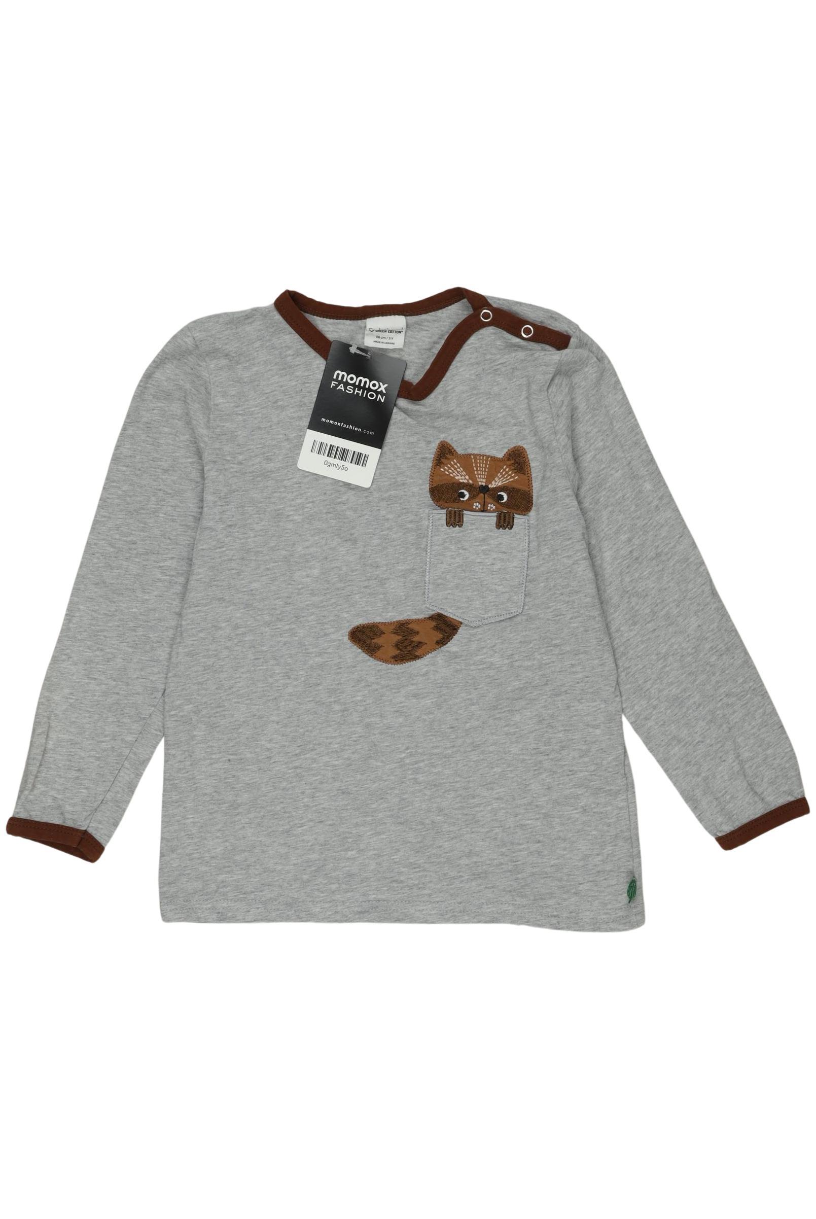 

Freds World by Green Cotton Jungen Langarmshirt, grau, Gr. 98