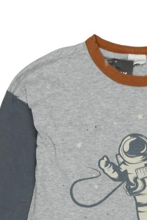 Thumbnail - Freds World by Green Cotton Jungen Langarmshirt, grau, Gr. 122