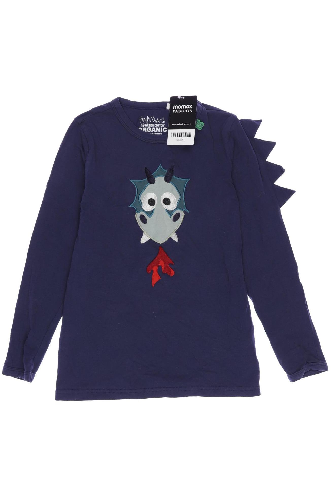 

Freds World by Green Cotton Herren Langarmshirt, marineblau, Gr. 128