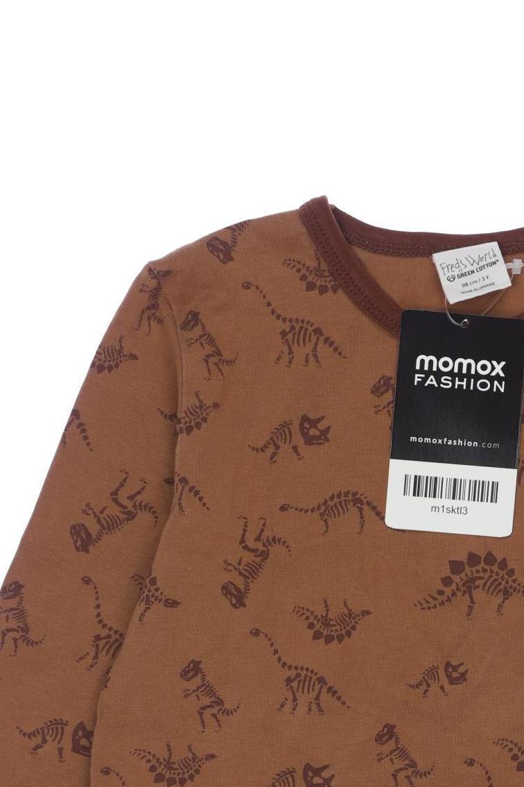 Thumbnail - Freds World by Green Cotton Jungen Langarmshirt, braun, Gr. 98