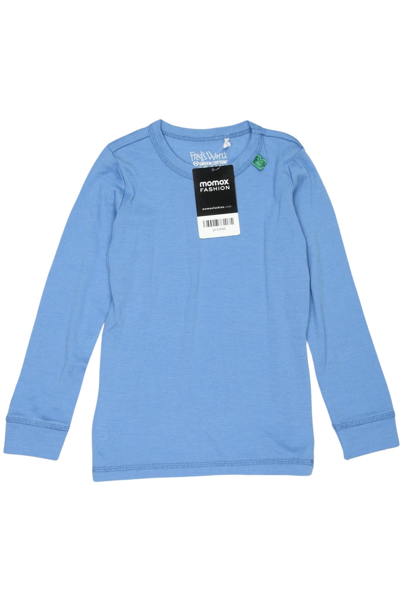 

Freds World by Green Cotton Herren Langarmshirt, blau, Gr. 116