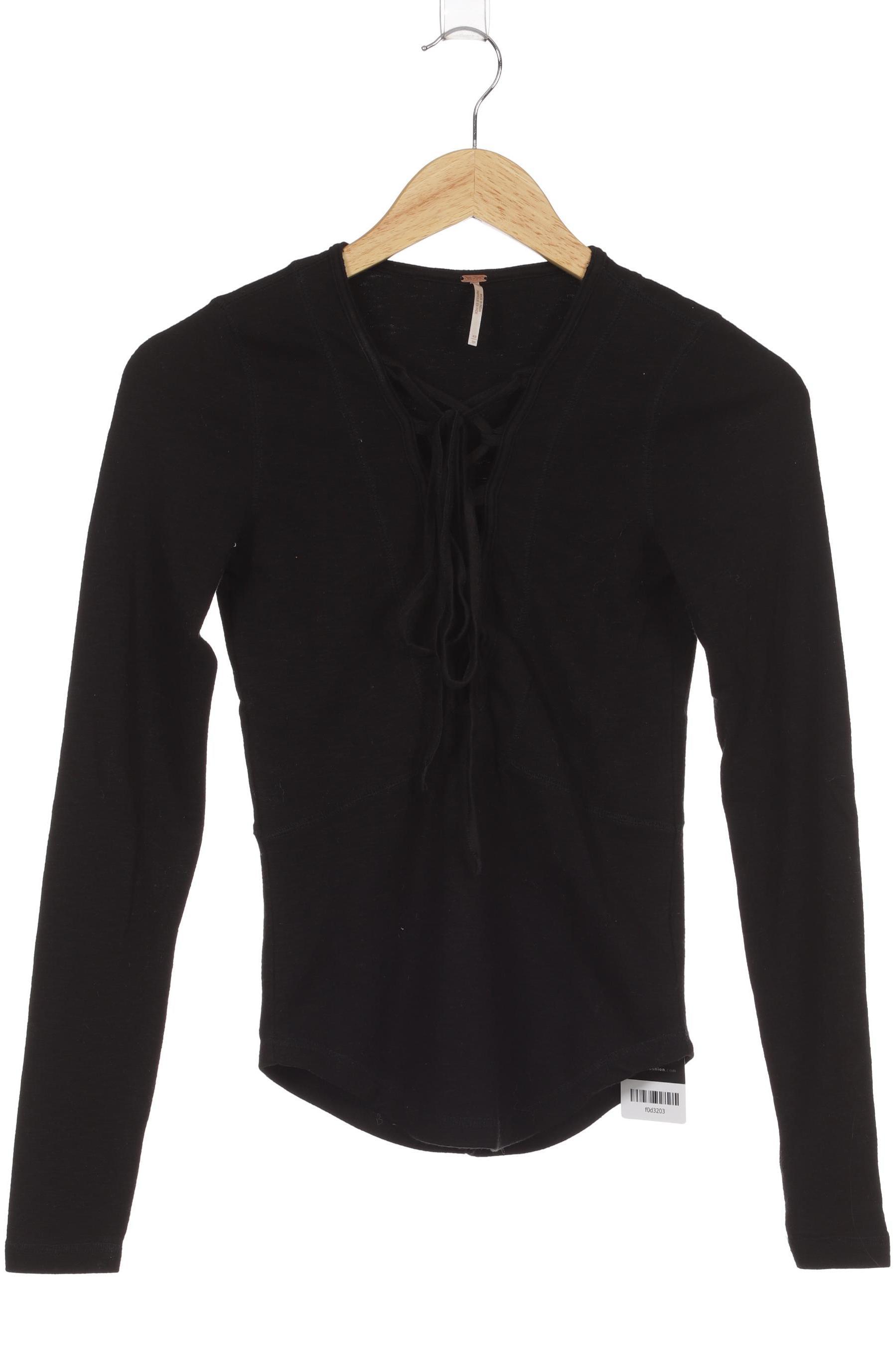 

Free People Damen Langarmshirt, schwarz, Gr.
