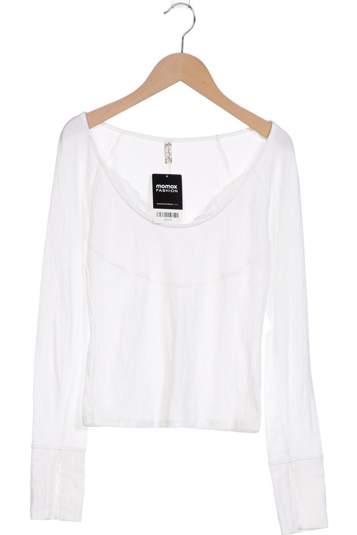 

Free People Damen Langarmshirt, weiß, Gr. 38
