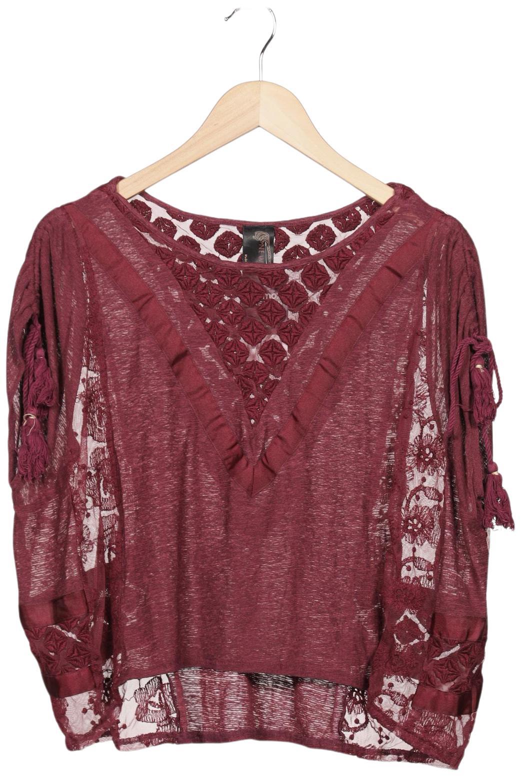 

Free People Damen Langarmshirt, bordeaux, Gr. 34