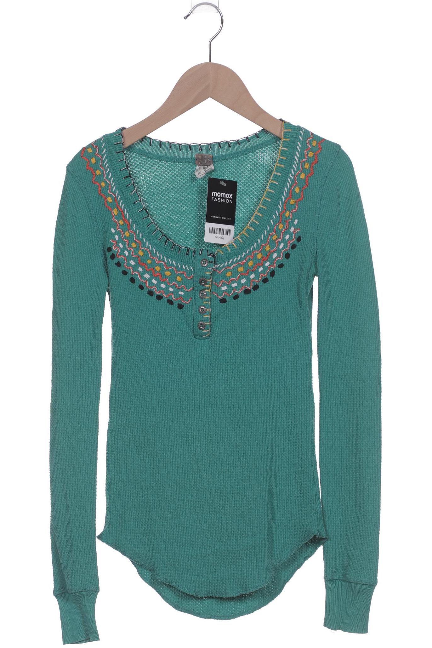 

Free People Damen Langarmshirt, grün, Gr. 34