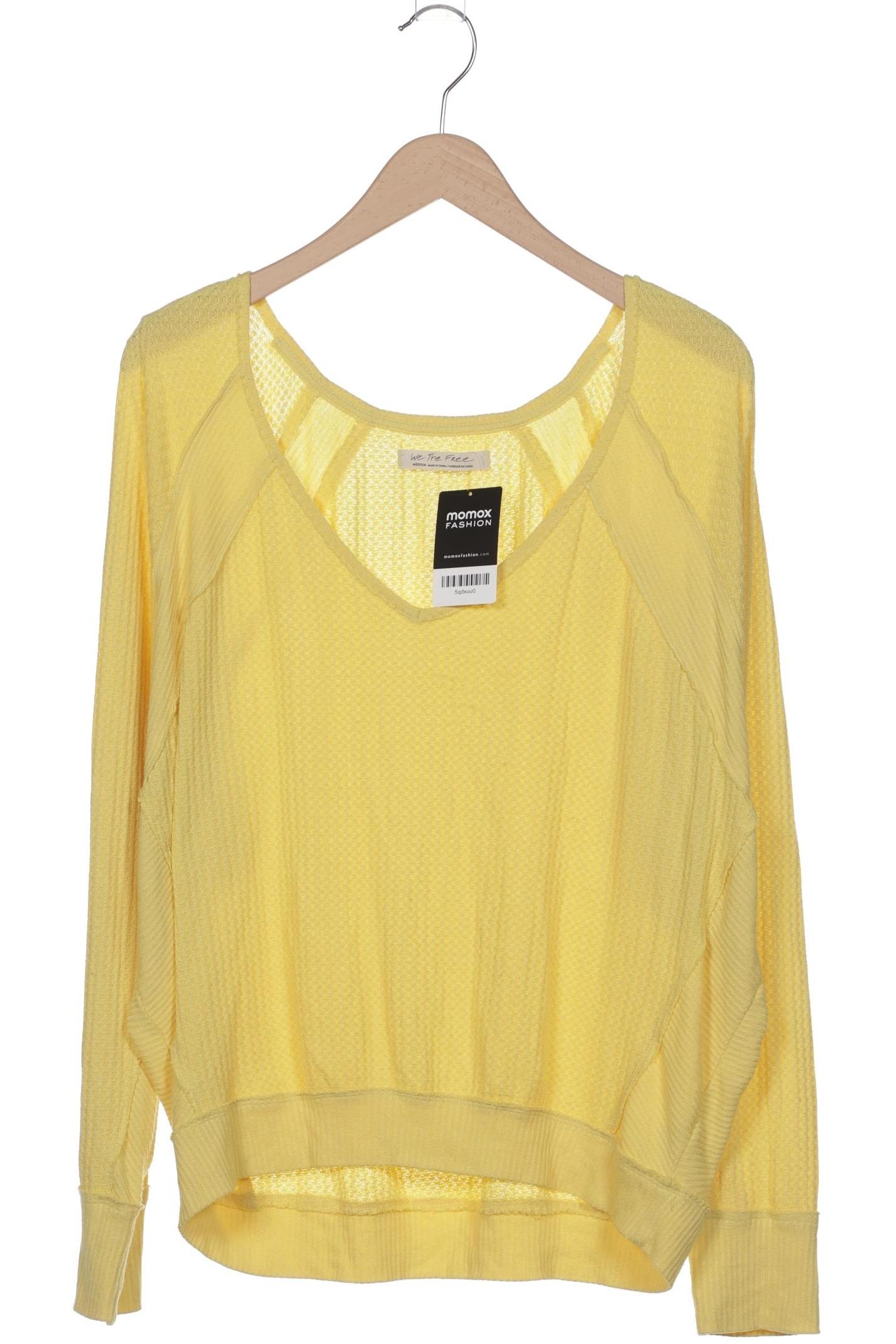 

Free People Damen Langarmshirt, gelb, Gr. 38