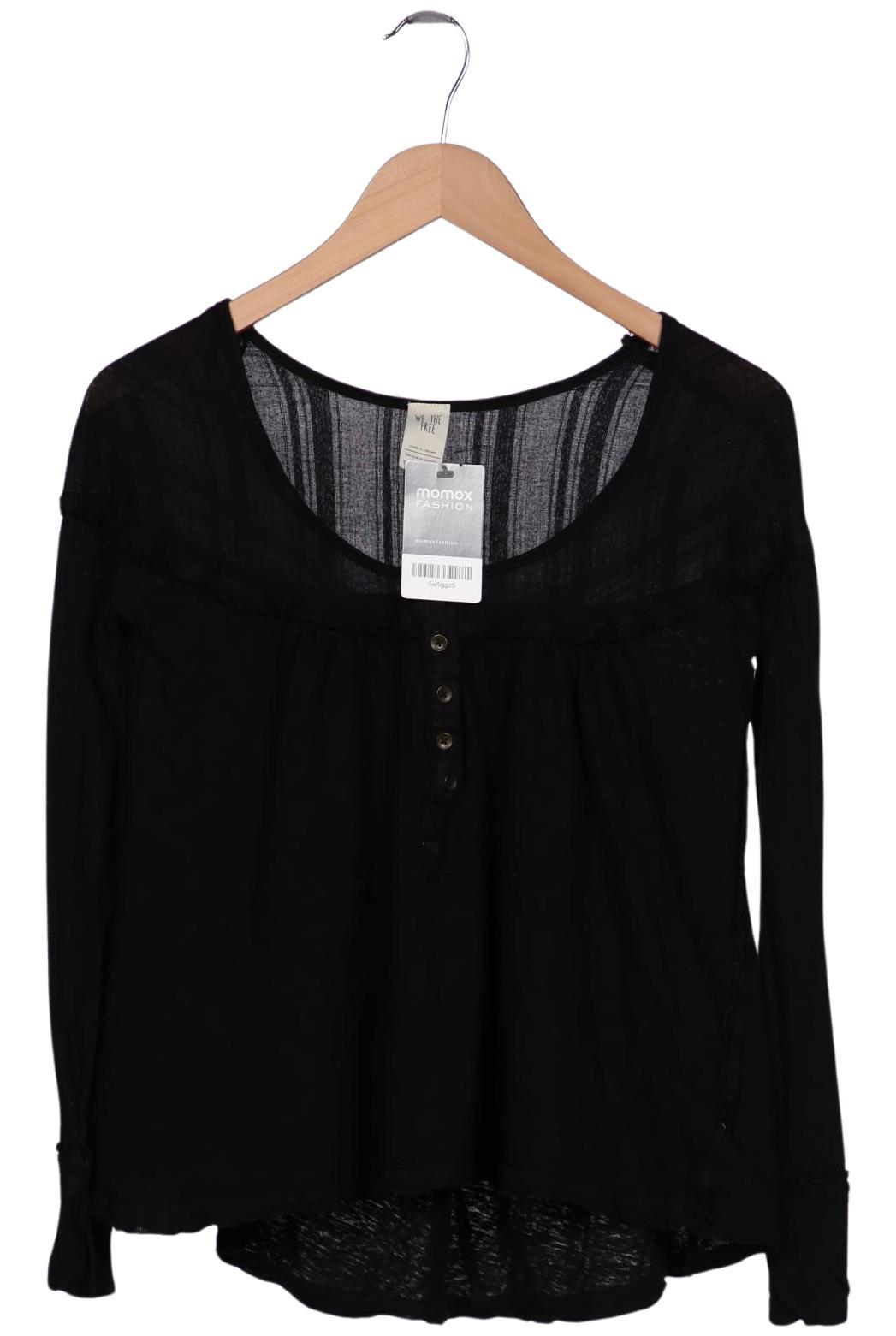 

Free People Damen Langarmshirt, schwarz, Gr. 34