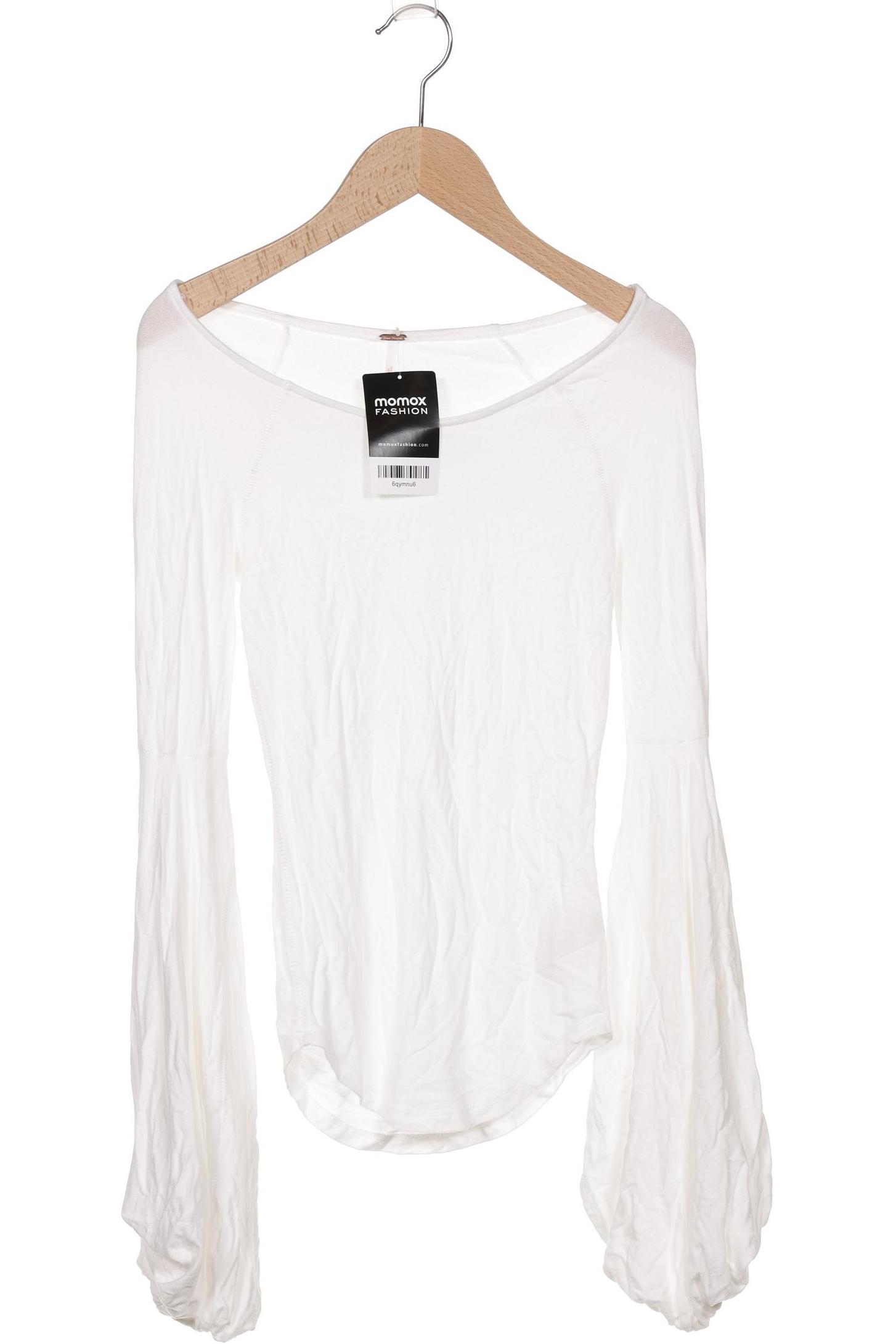 

Free People Damen Langarmshirt, weiß, Gr. 34