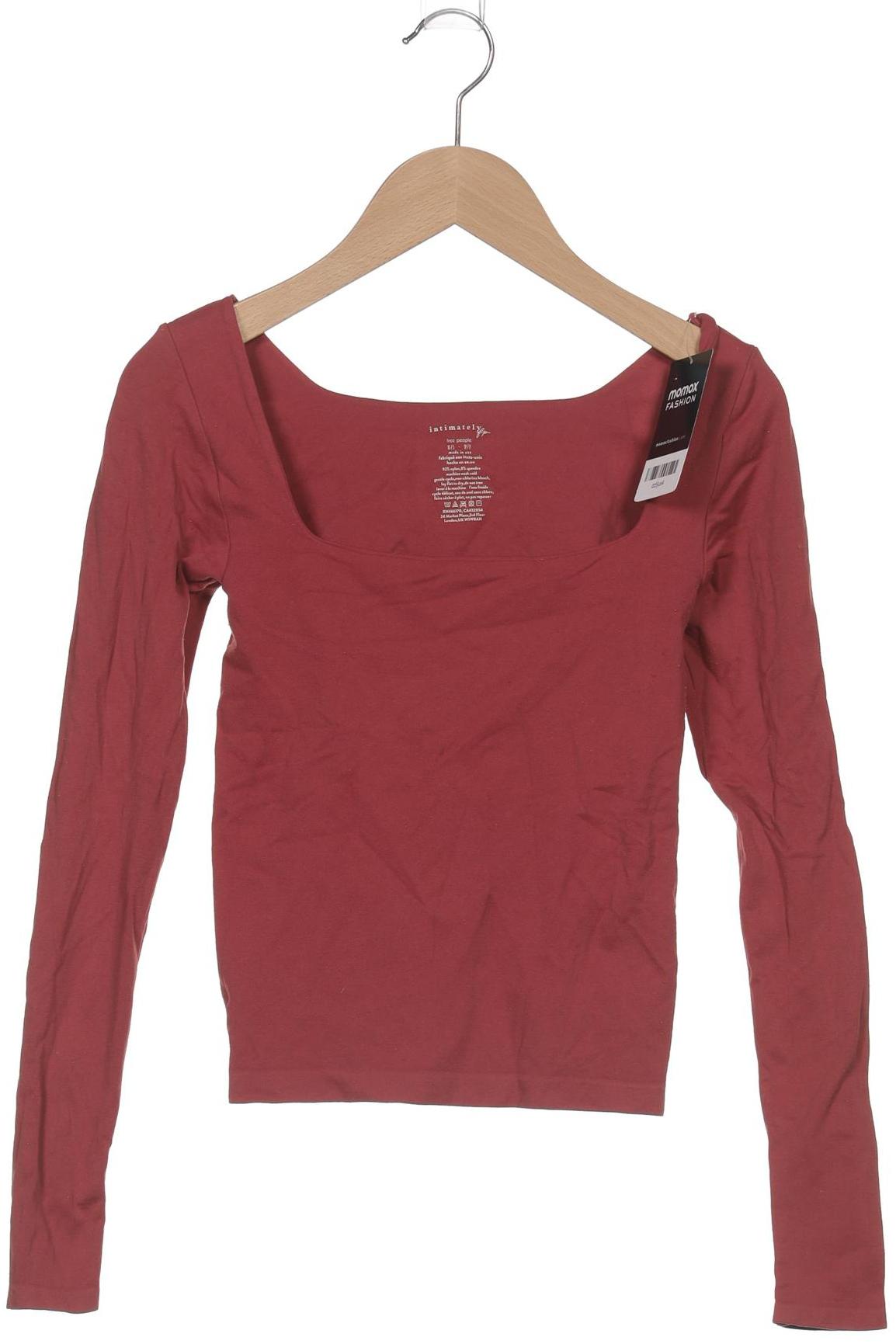 

Free People Damen Langarmshirt, rot, Gr. 34